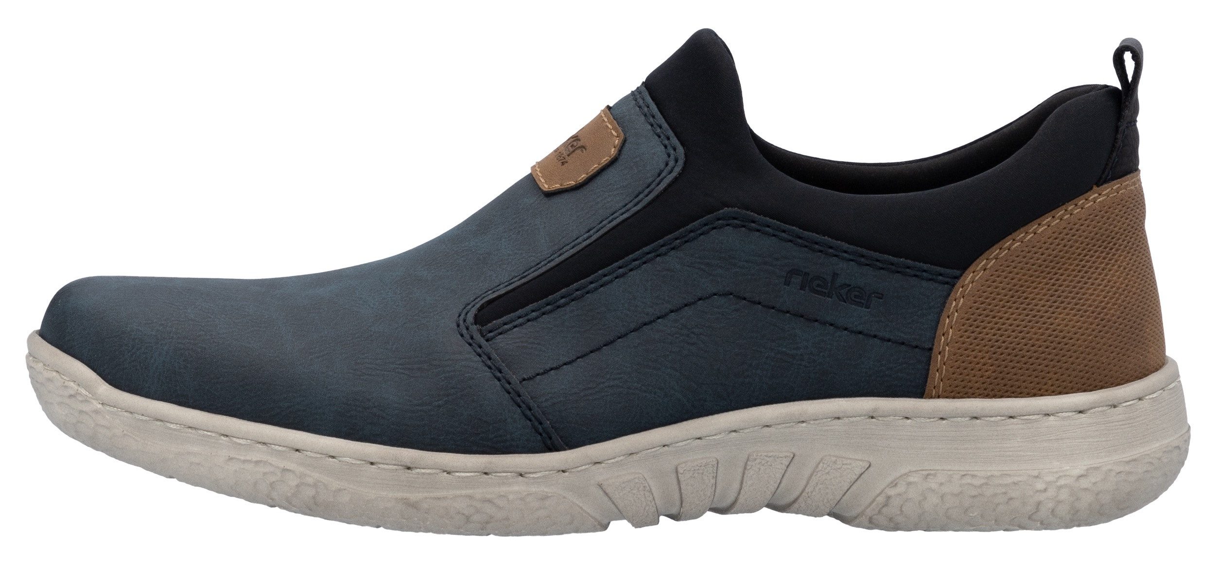 Rieker Slip-on sneakers , vrijetijdsschoen, lage schoen, sneaker met elastische band, om in te stappen