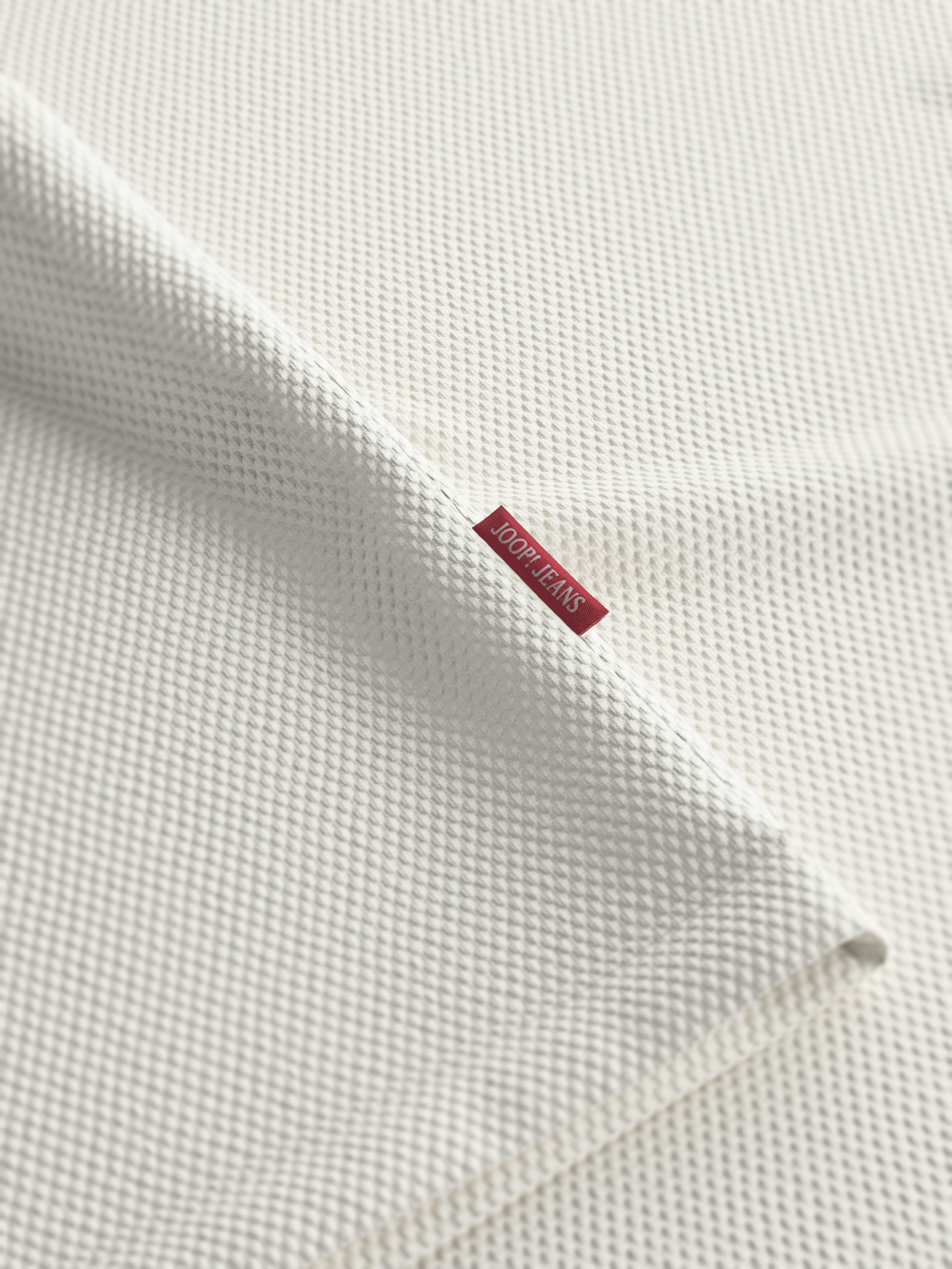 Joop Jeans Poloshirt Amare met gestreepte details aan de mouwen