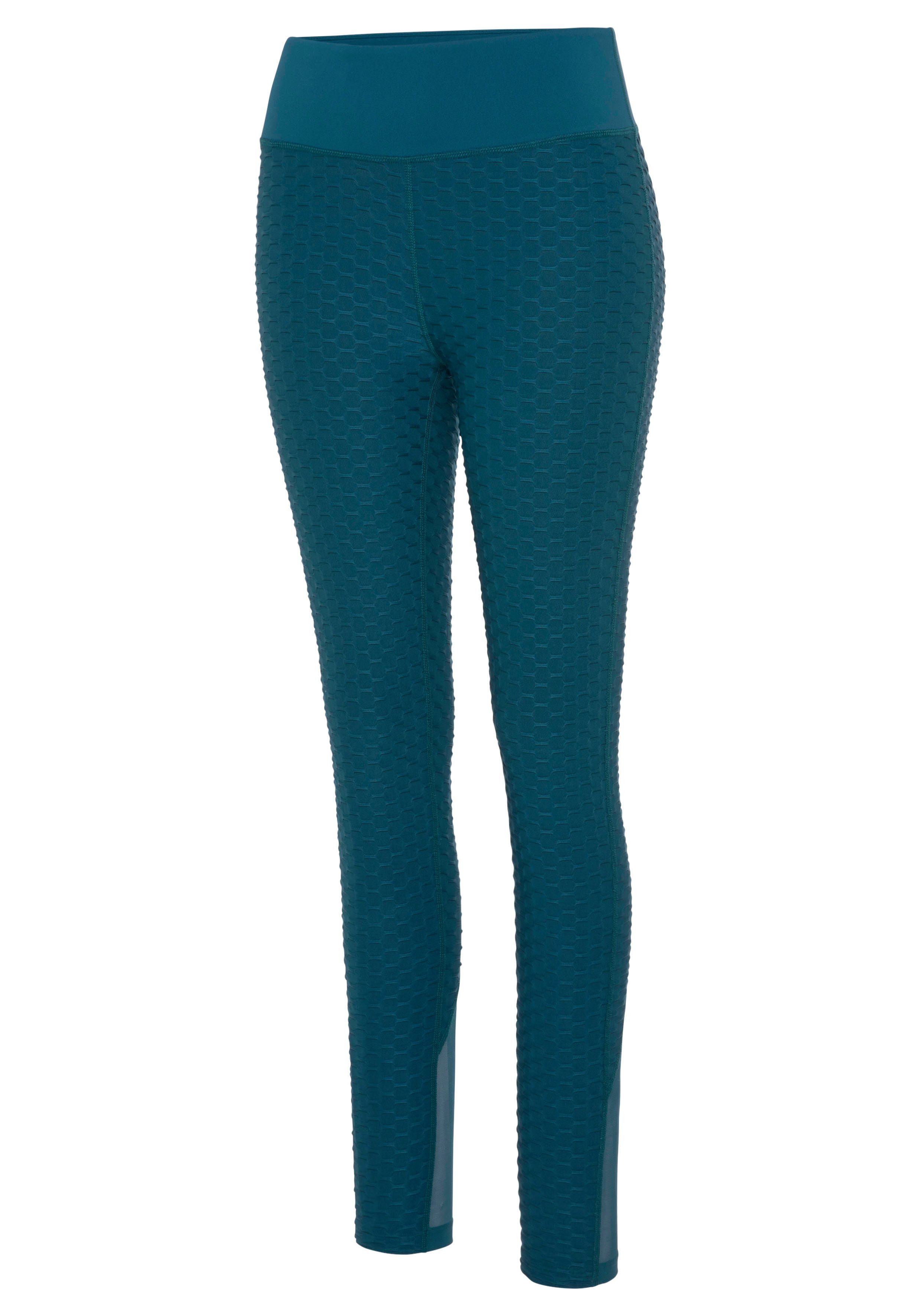 vivance active Functionele legging met honingraatdesign en meshinzet