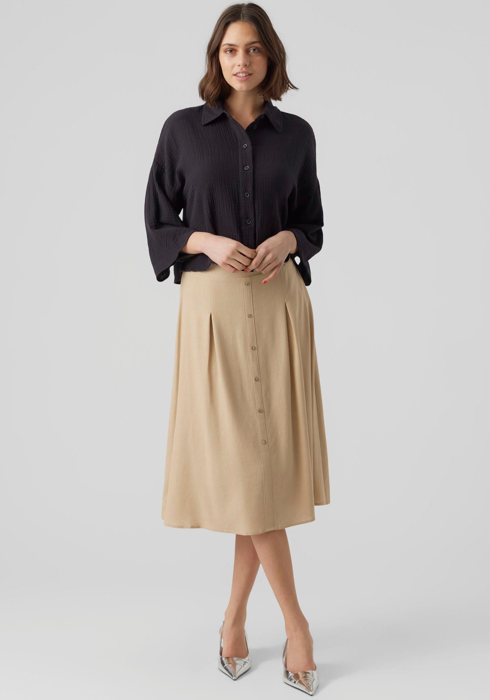 Vero Moda Overhemdblouse VMNATALI CROP SHIRT WVN NOOS
