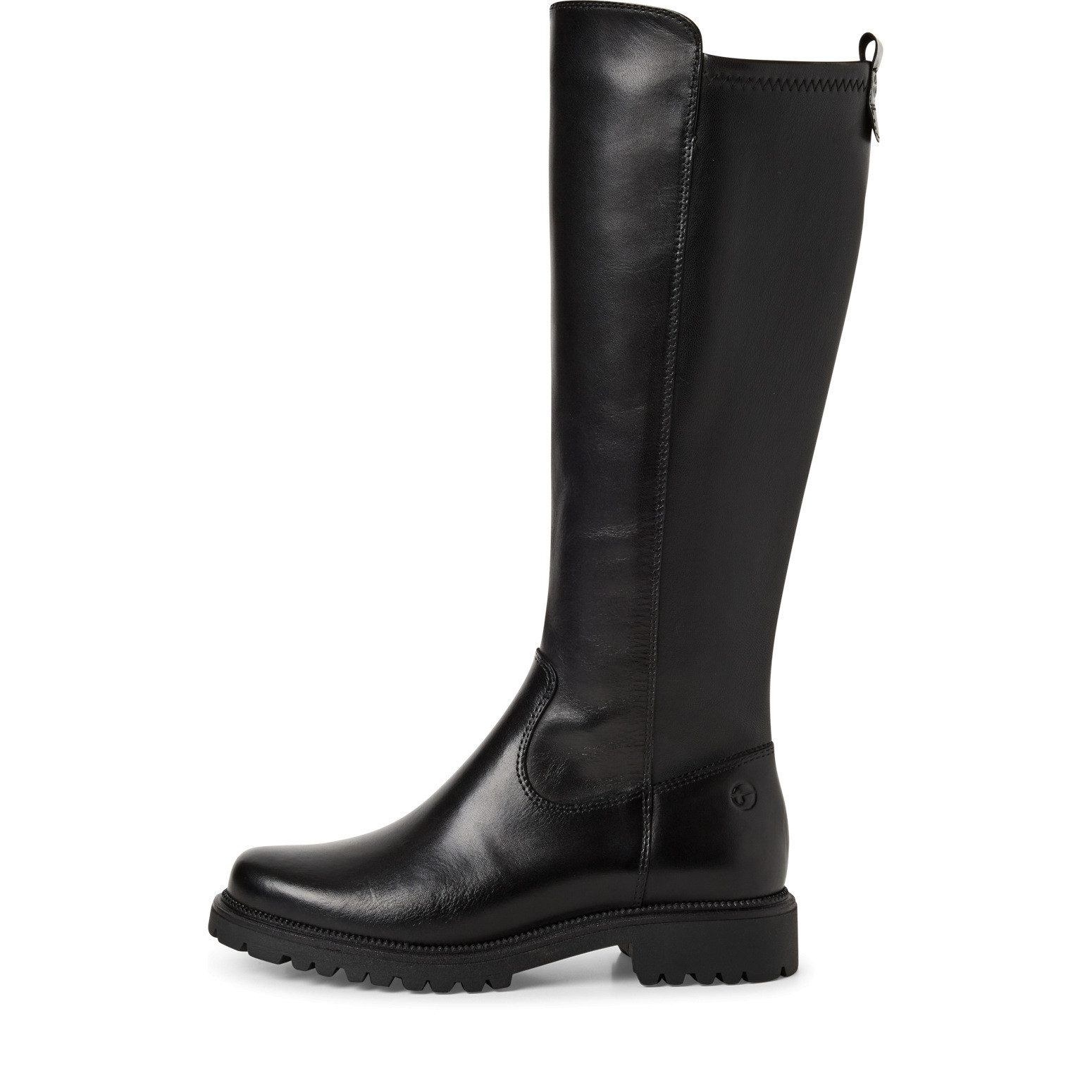 Tamaris Laarzen blokhak, lange laars met stretchfunctie op de schacht