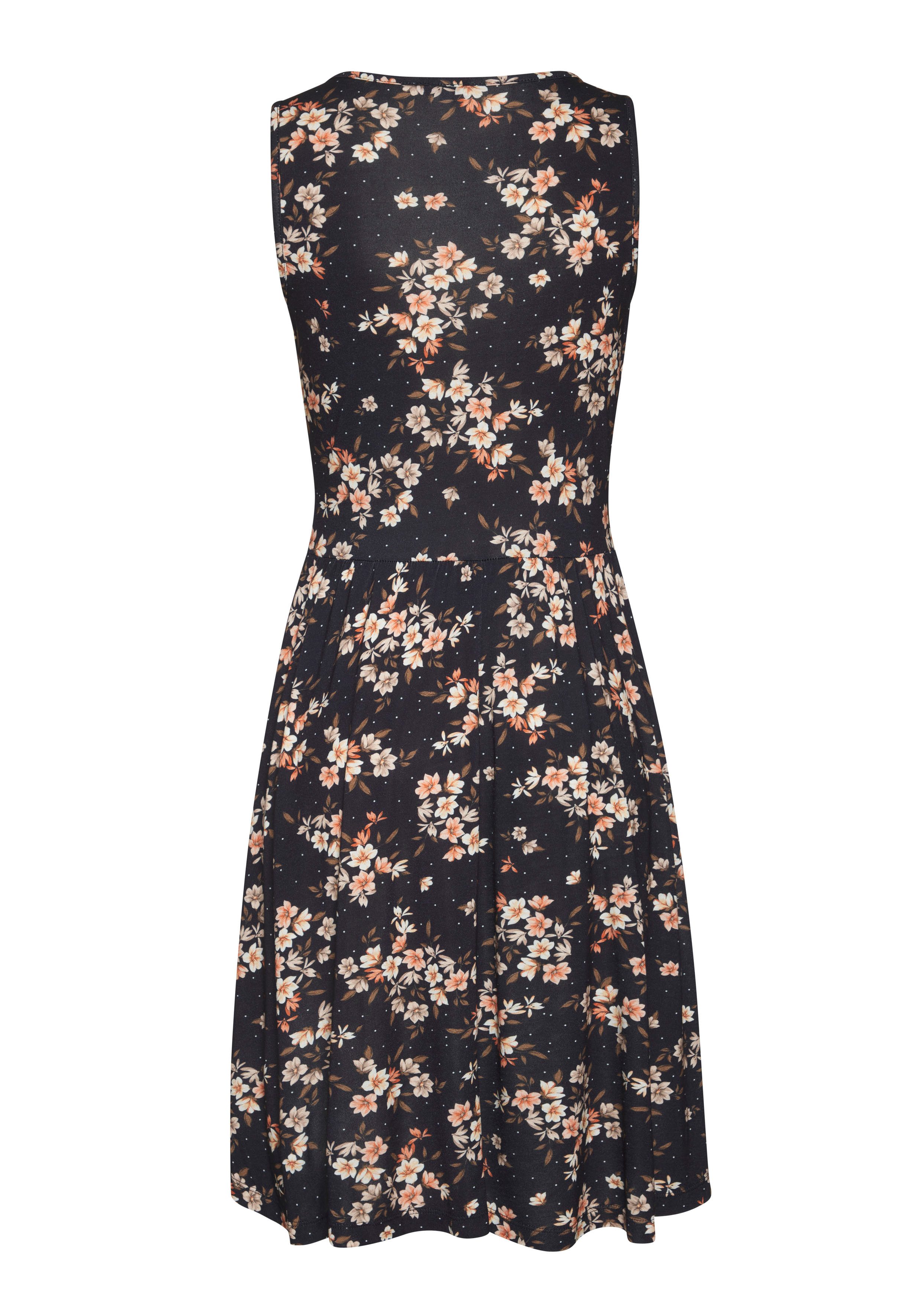 Lascana Jerseyjurk met bloemenprint, zomerjurk