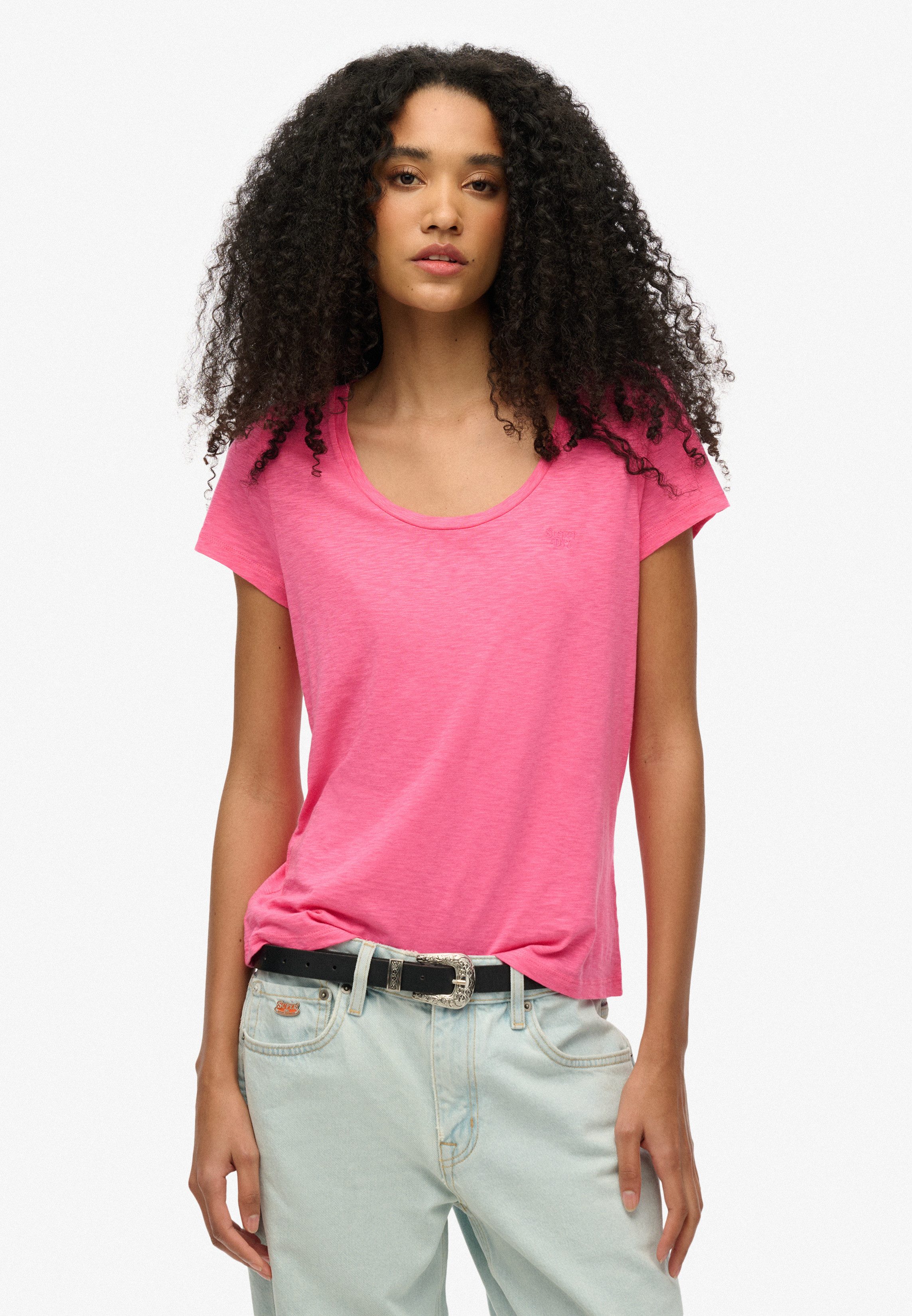 Superdry Shirt met korte mouwen SCOOP NECK TEE