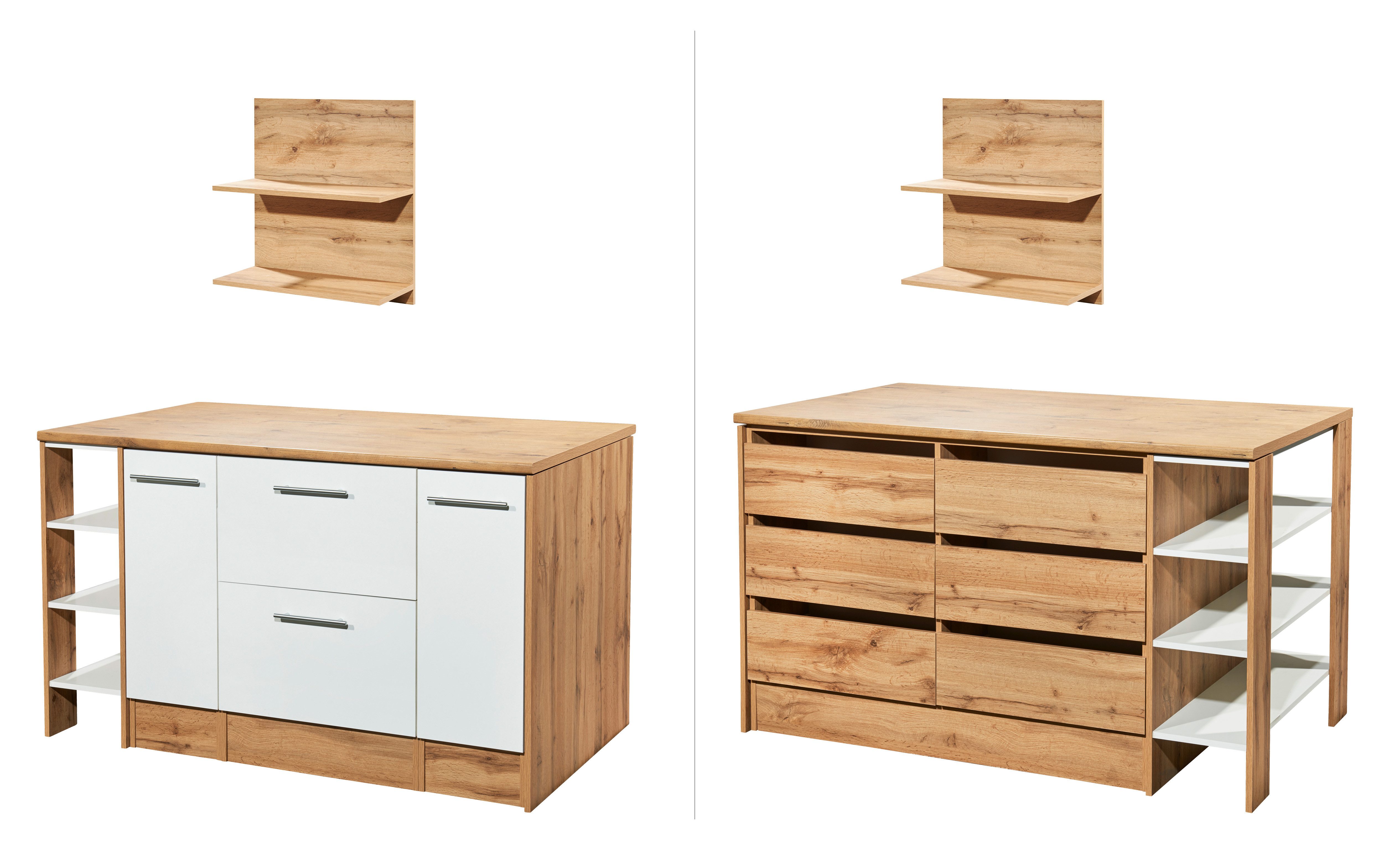 RESPEKTA Kookeiland HILDE Breedte 150 cm, incl. wandplank