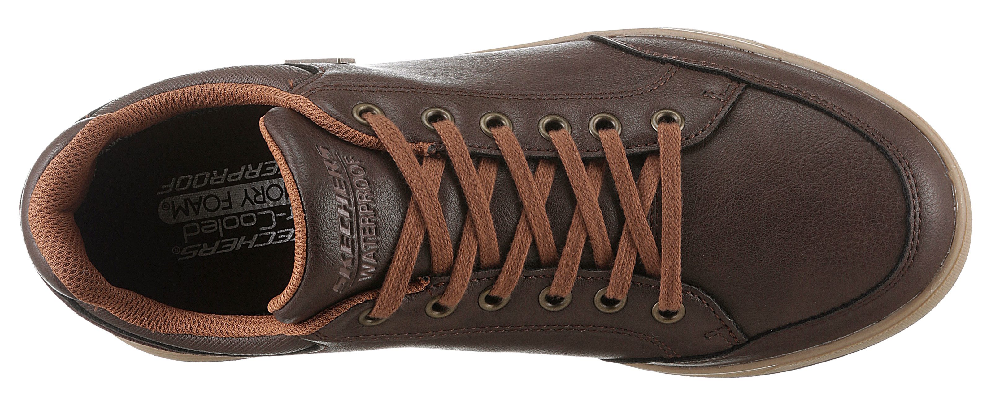 Skechers Sneakers CAVELL-SPARKMAN vrijetijdsschoen, lage schoen, veterschoen van waterafstotend materiaal