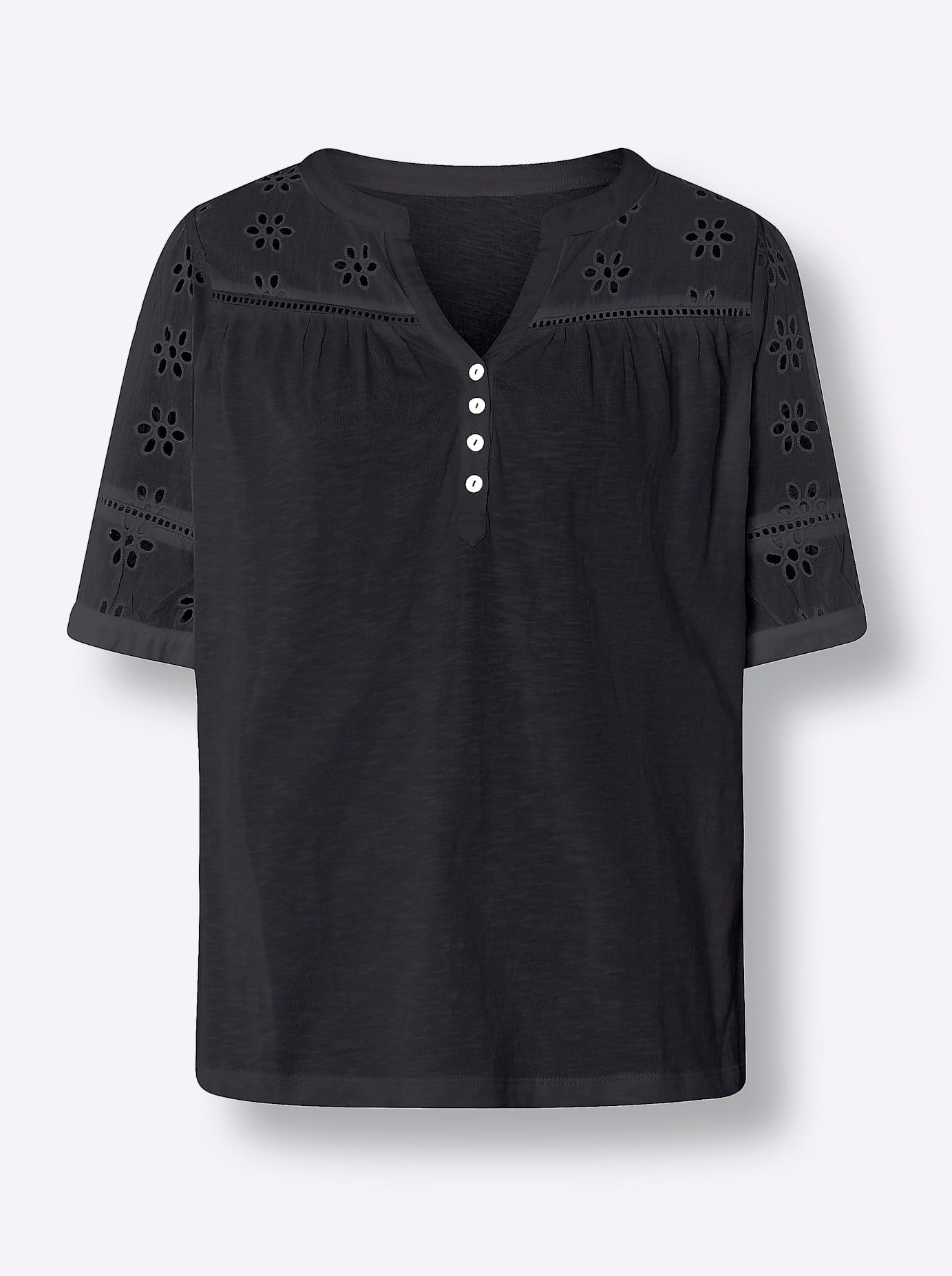 heine Kanten shirt Blouseshirt (1-delig)