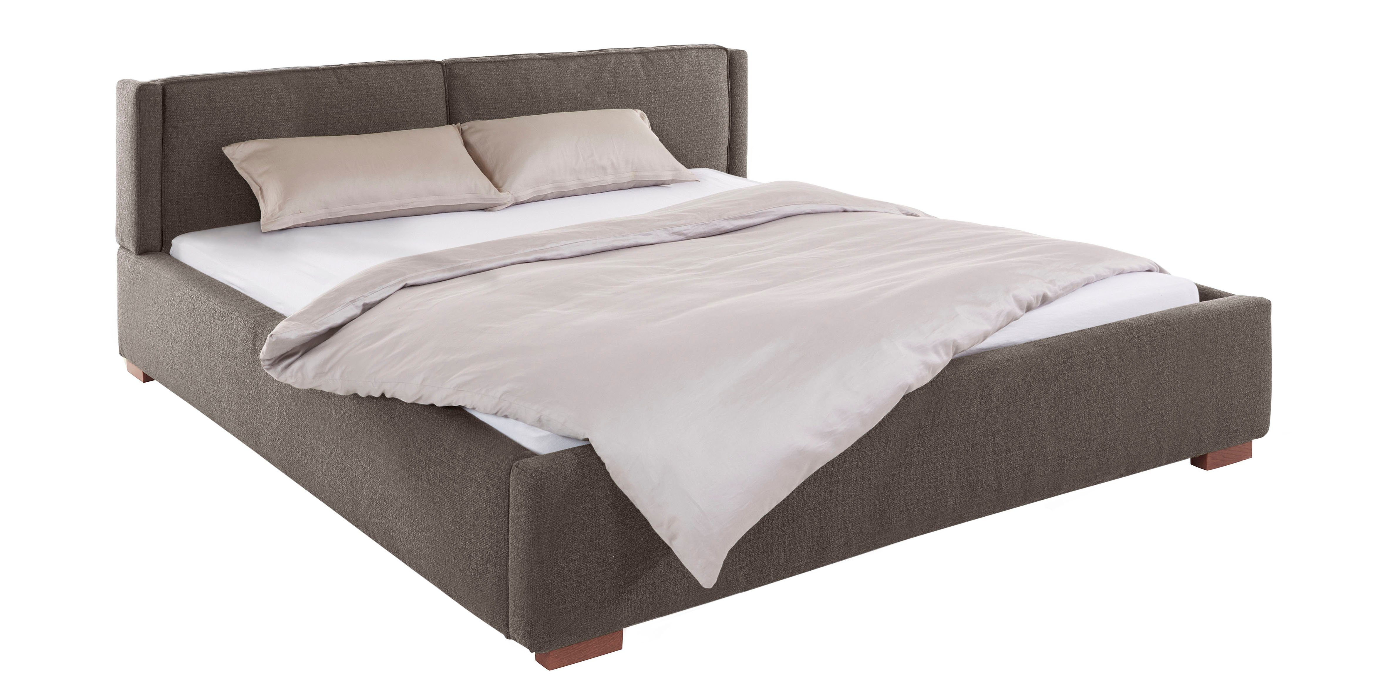 Home affaire Gestoffeerd bed Annera, kussenvulling met veren Inclusief lattenbodem, ligoppervlak 140 of 180 cm kiesbaar
