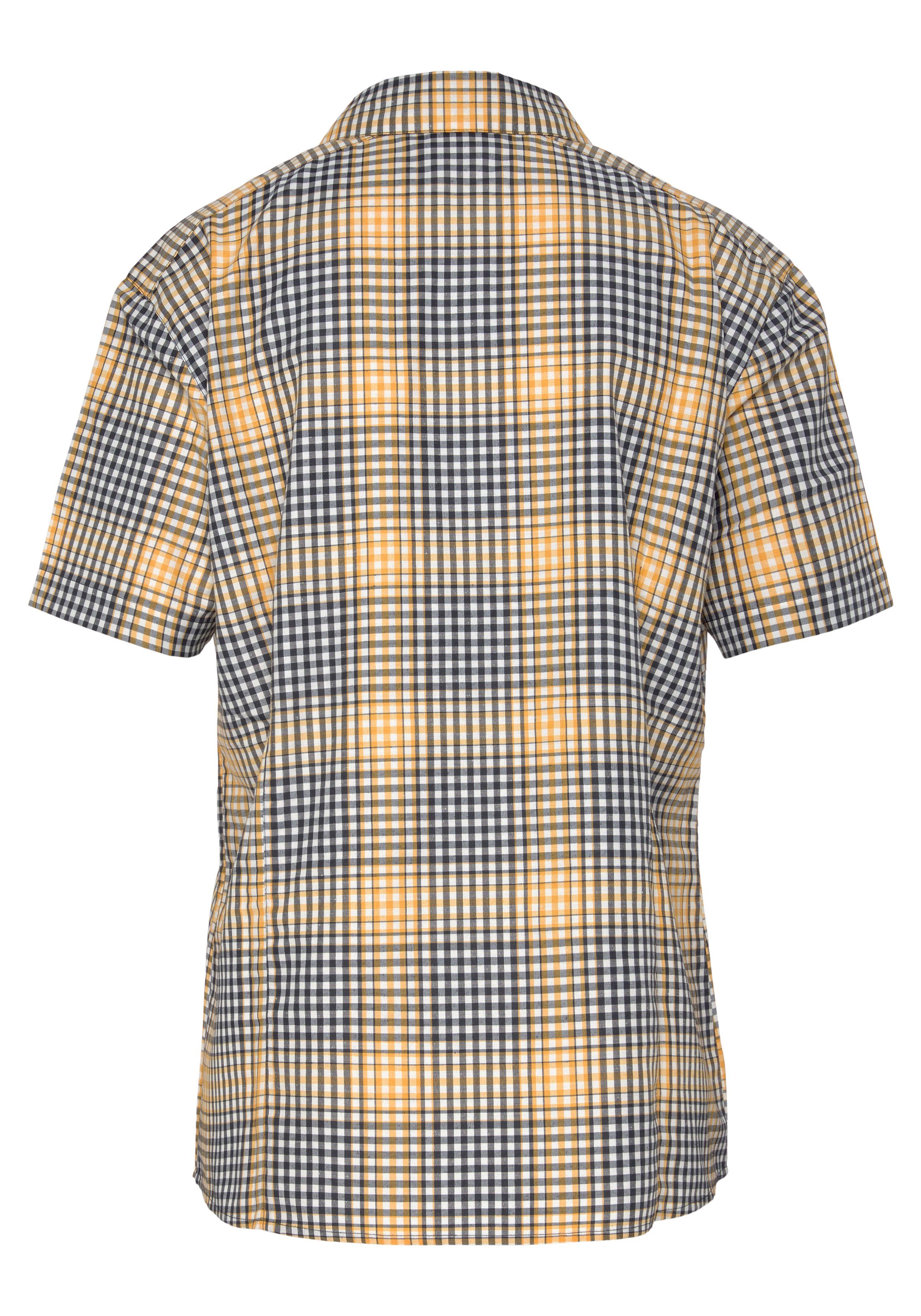 Maier Sports Geruite blouse met overhemdkraag