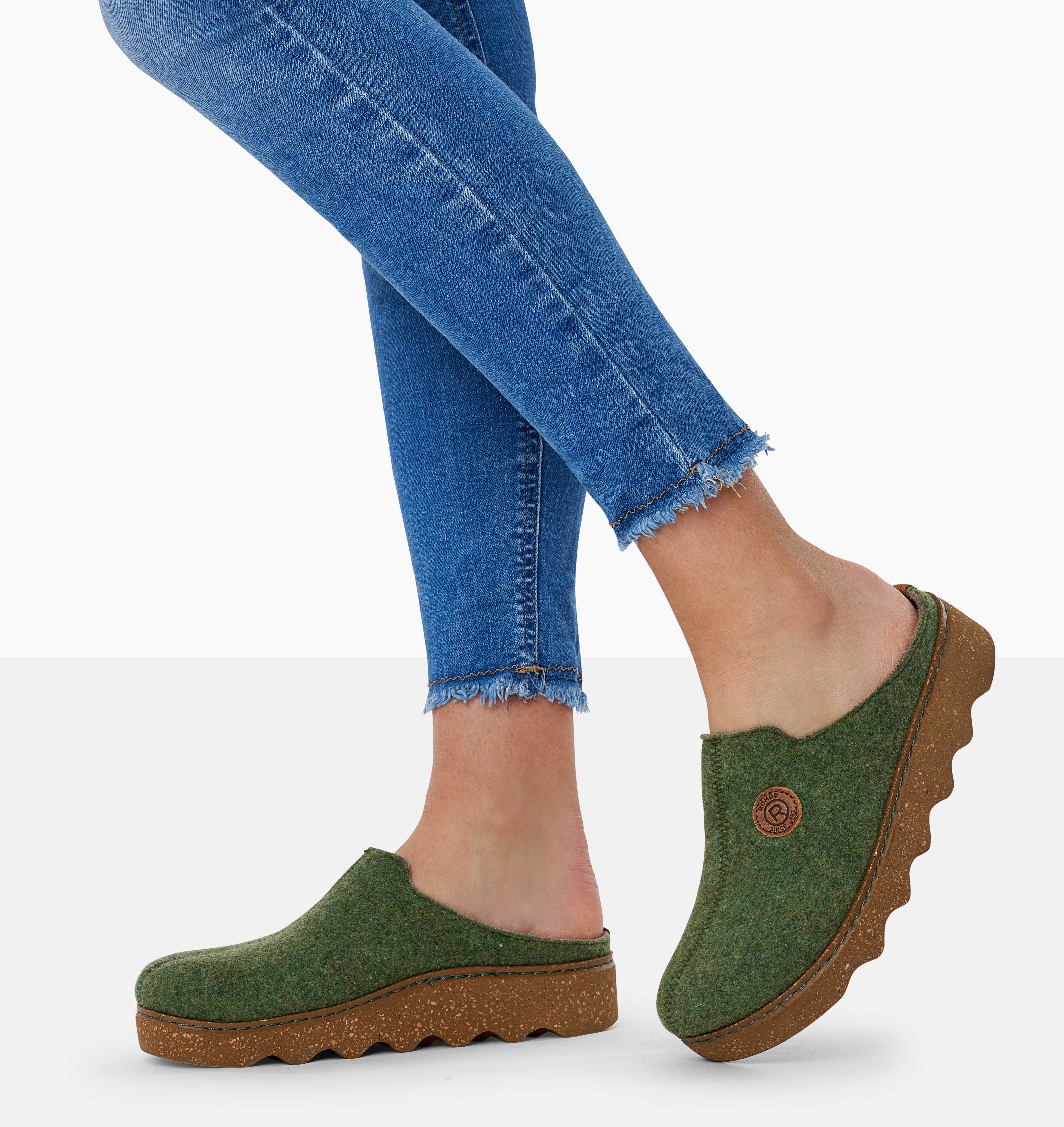 Rohde Pantoffels Foggia pantoffel, slippers, klomp met profielzool