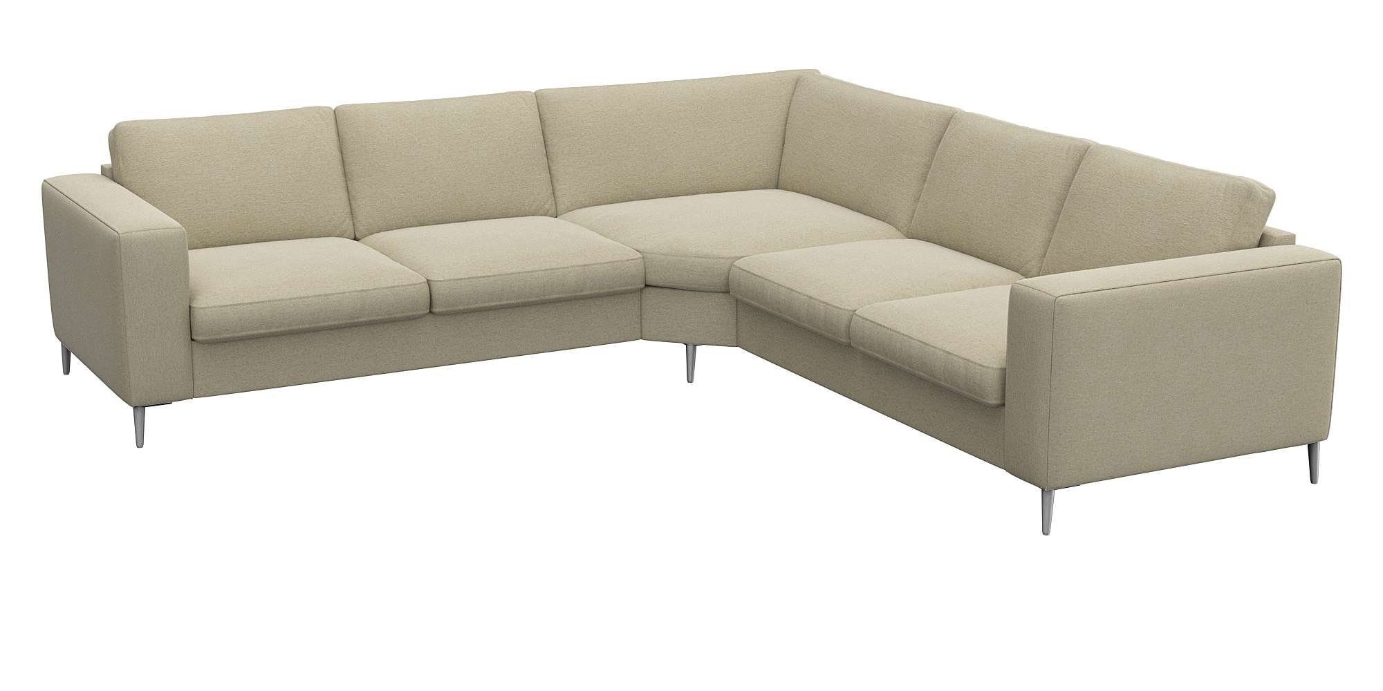 FLEXLUX Hoekbank Fiore, gelijkbenig, super zitcomfort door koudschuim in de zitting