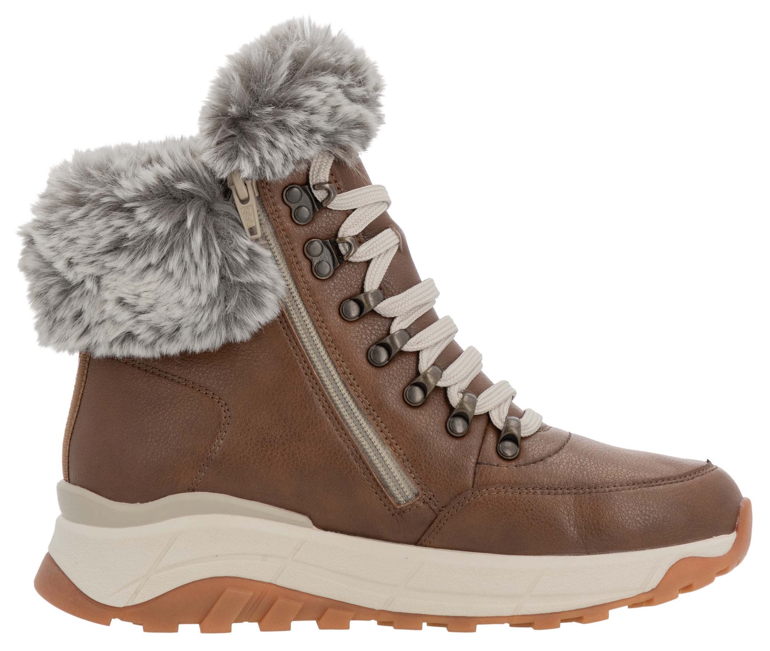 Rieker EVOLUTION Winterlaarzen Hightop sneakers, veterschoenen, winterlaarzen met lamswolvoering