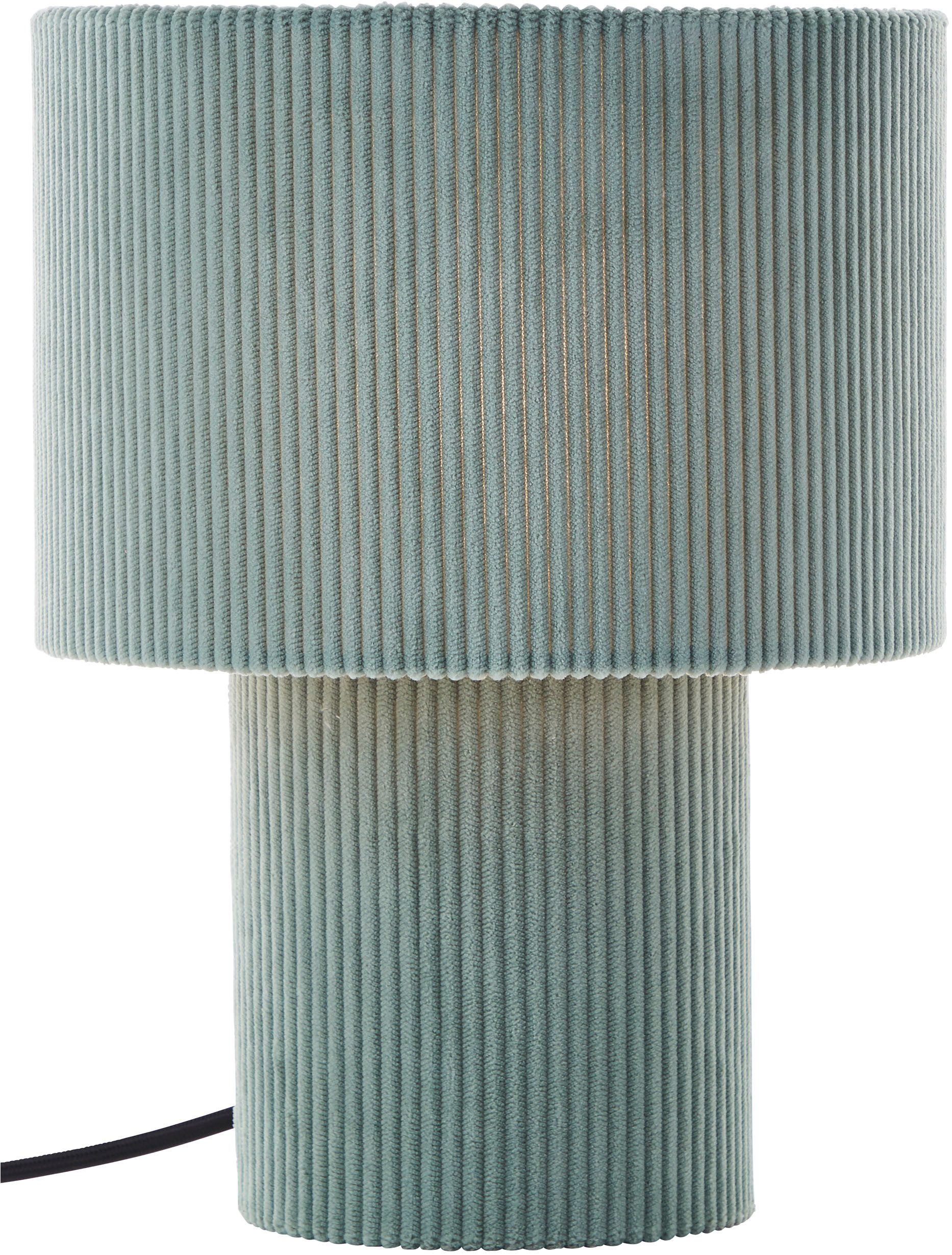LeGer Home by Lena Gercke Tafellamp Kathleen cordlamp Cordstof, H 30 cm, Ø 23 cm, E27, cord, stoflamp, tafellamp (1 stuk)
