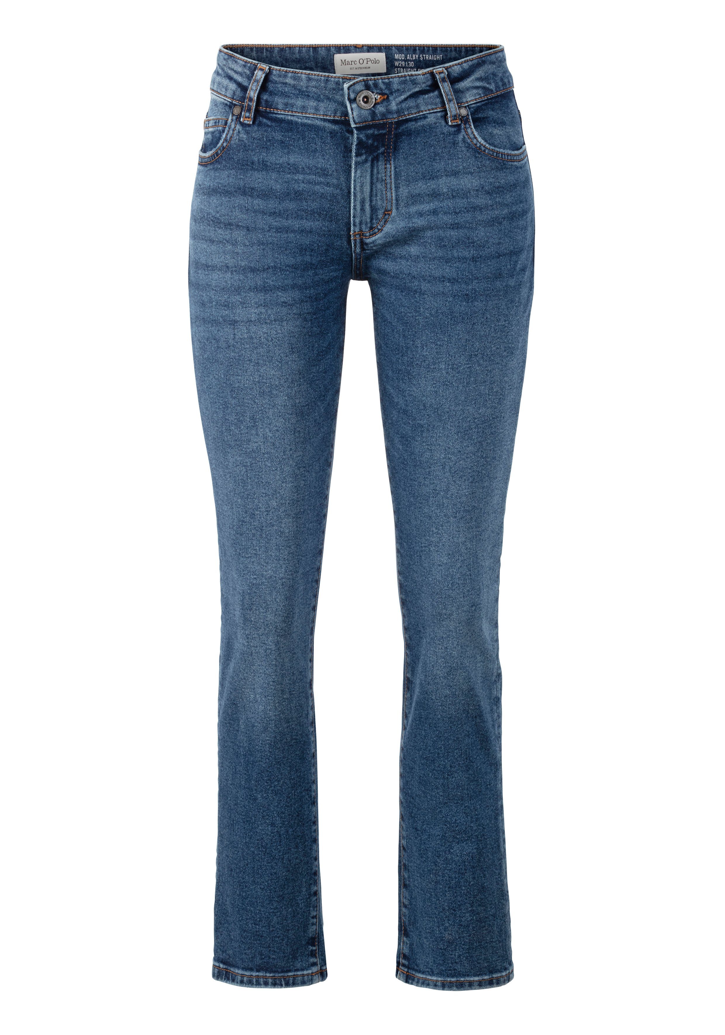 Marc O'Polo 5-pocket jeans Alby Straight met rechte pijpen
