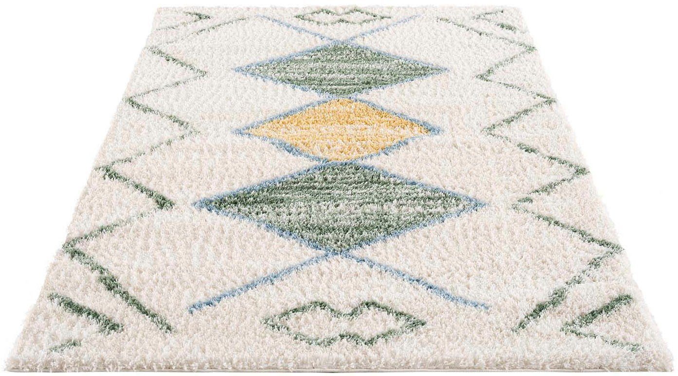 Carpet City Hoogpolig vloerkleed Pulpy 557 bijzonder zacht, etno-look, ideaal voor woonkamer & slaapkamer