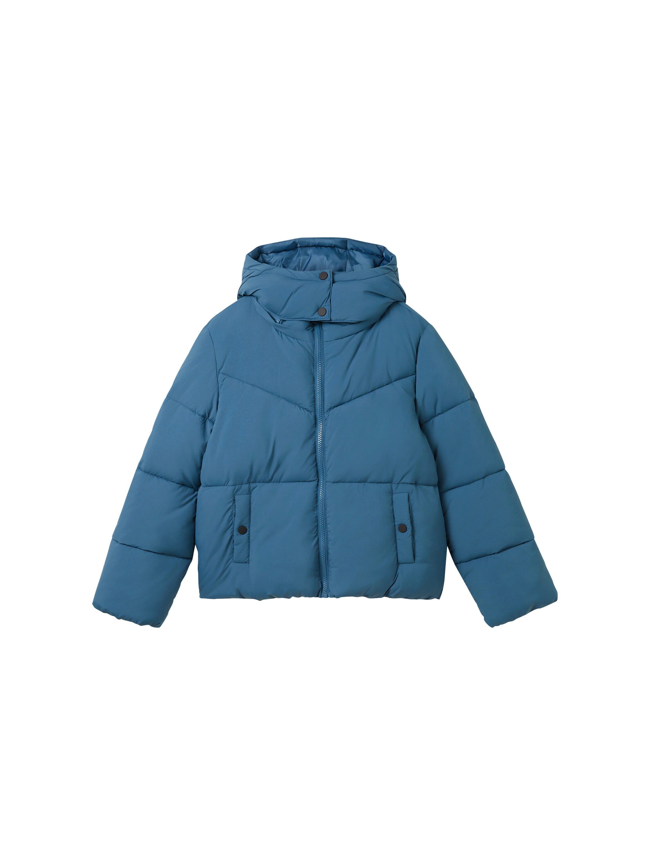 Tom Tailor Gewatteerde jas met afneembare capuchon jongens winterjassen maat 164 blauw