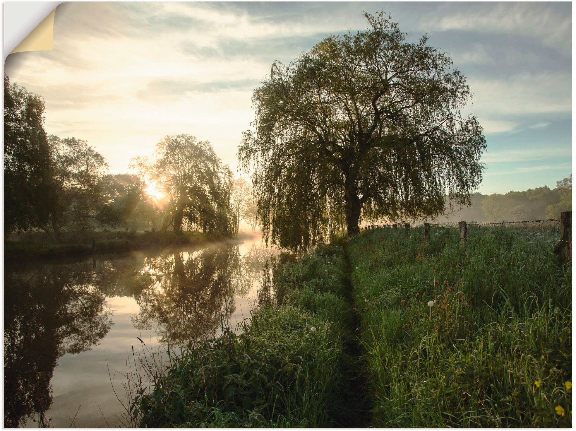 Artland artprint Tagesbeginn an der Trave