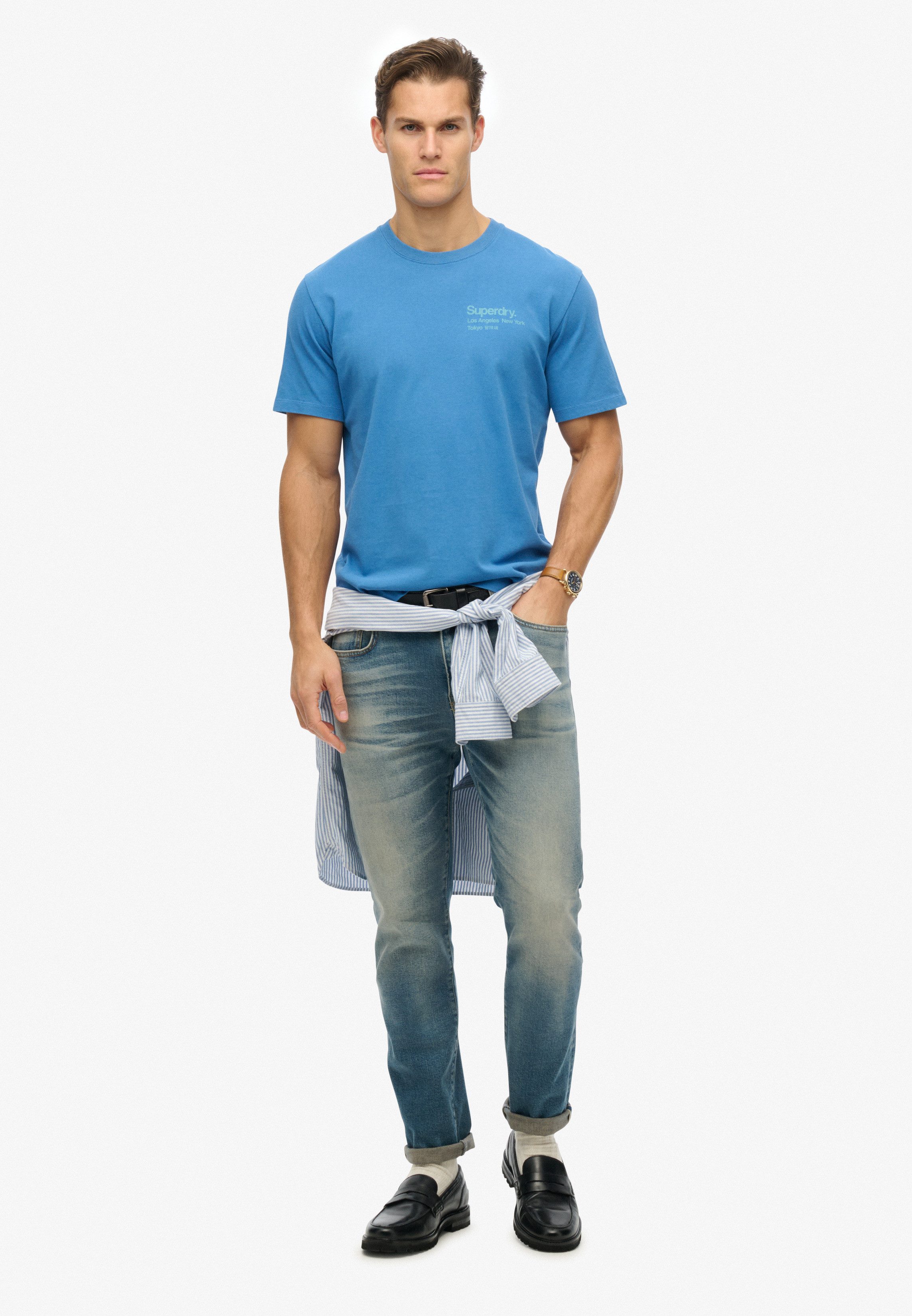 Superdry Shirt met ronde hals CORE LOGO CITY T SHIRT