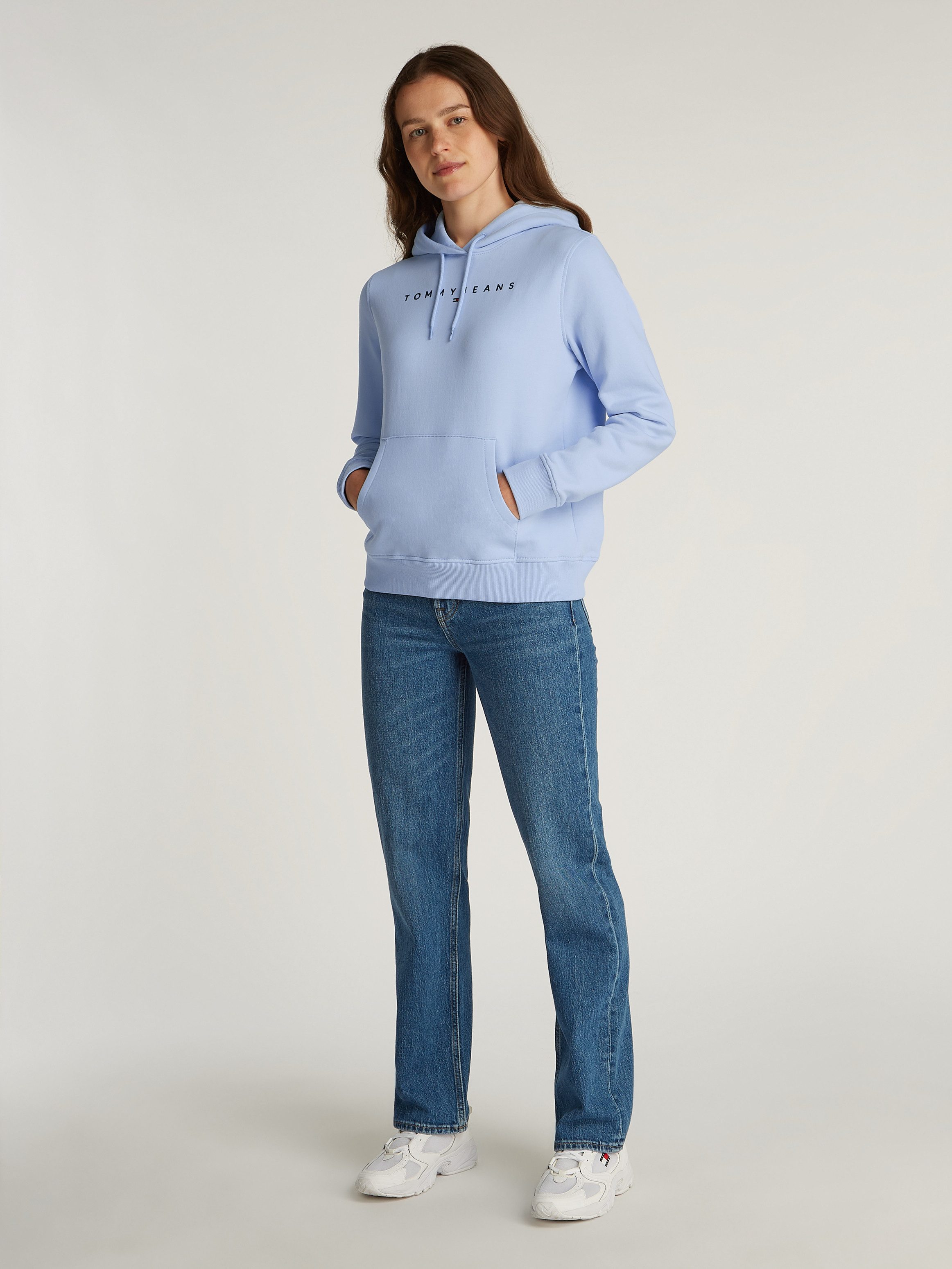 TOMMY JEANS Hoodie TJW REG LINEAR HOODIE met een logo-opschrift