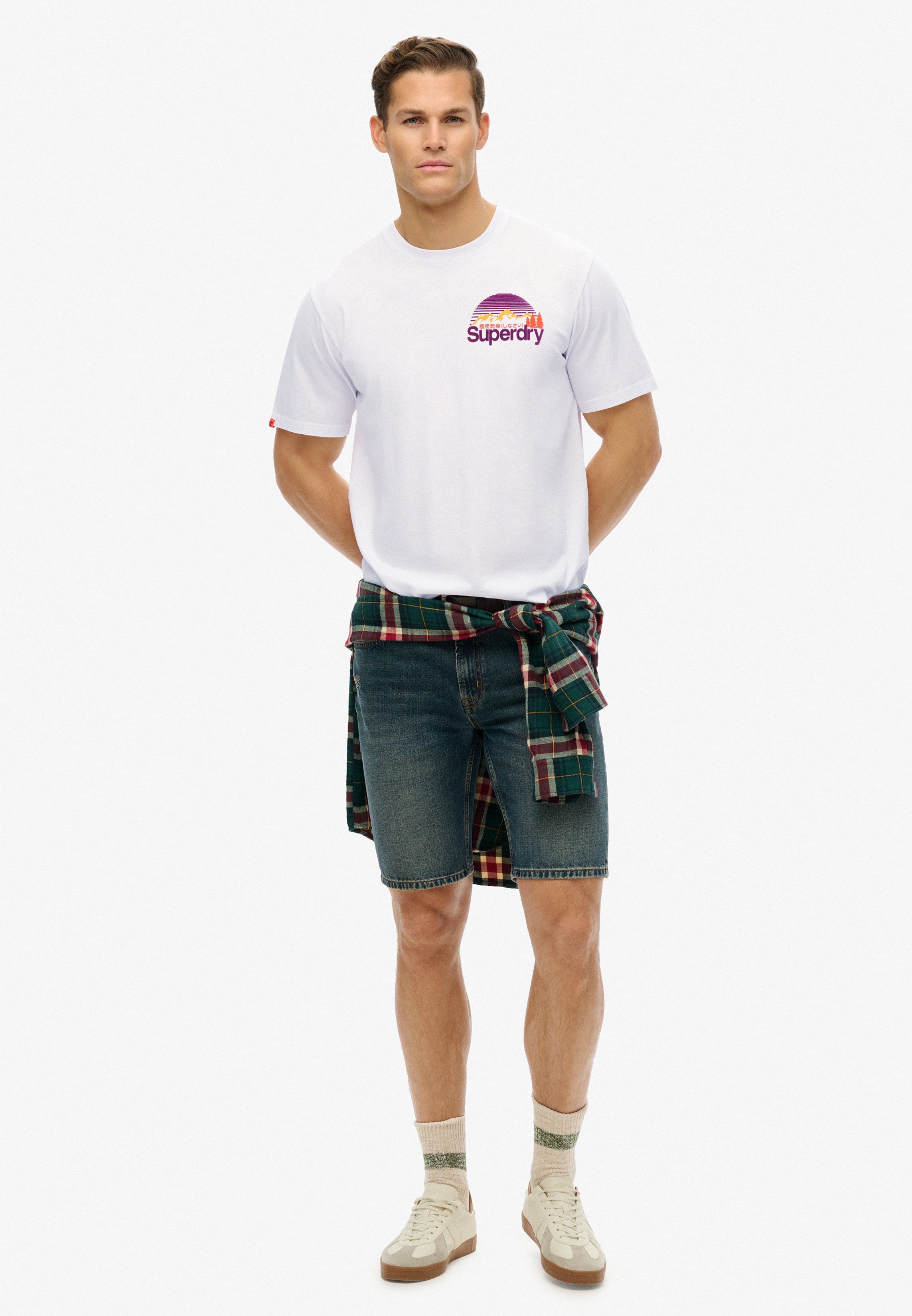 Superdry Shirt met ronde hals CL GREAT OUTDOORS CHEST TEE