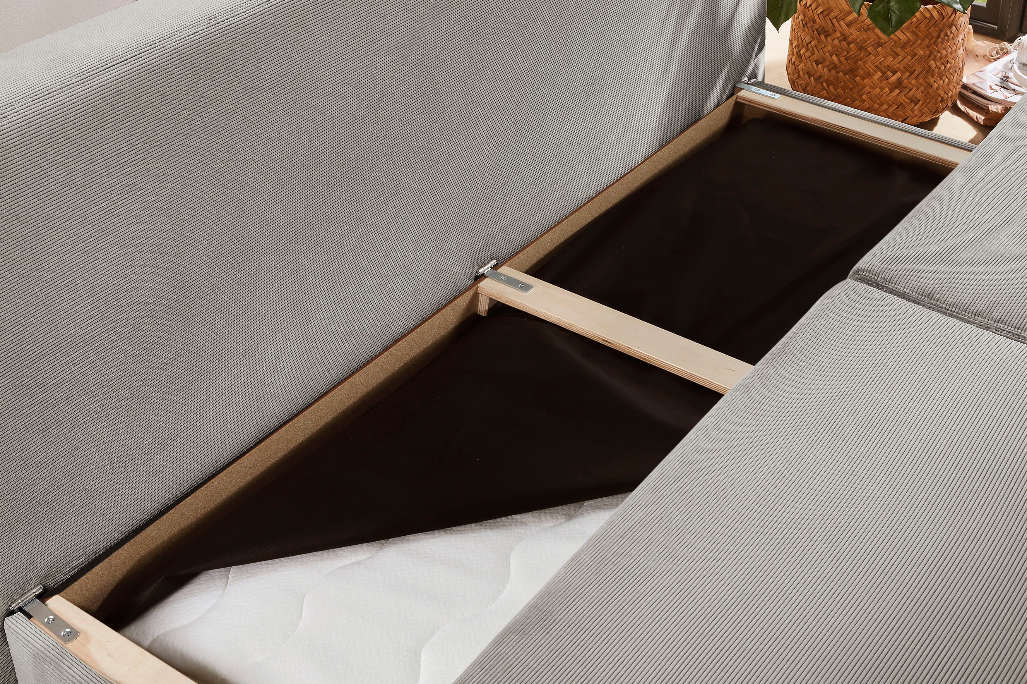 Jockenhöfer Gruppe Slaapbank Derby Volwaardig bed, topmatras, pocketvering zitting en rug