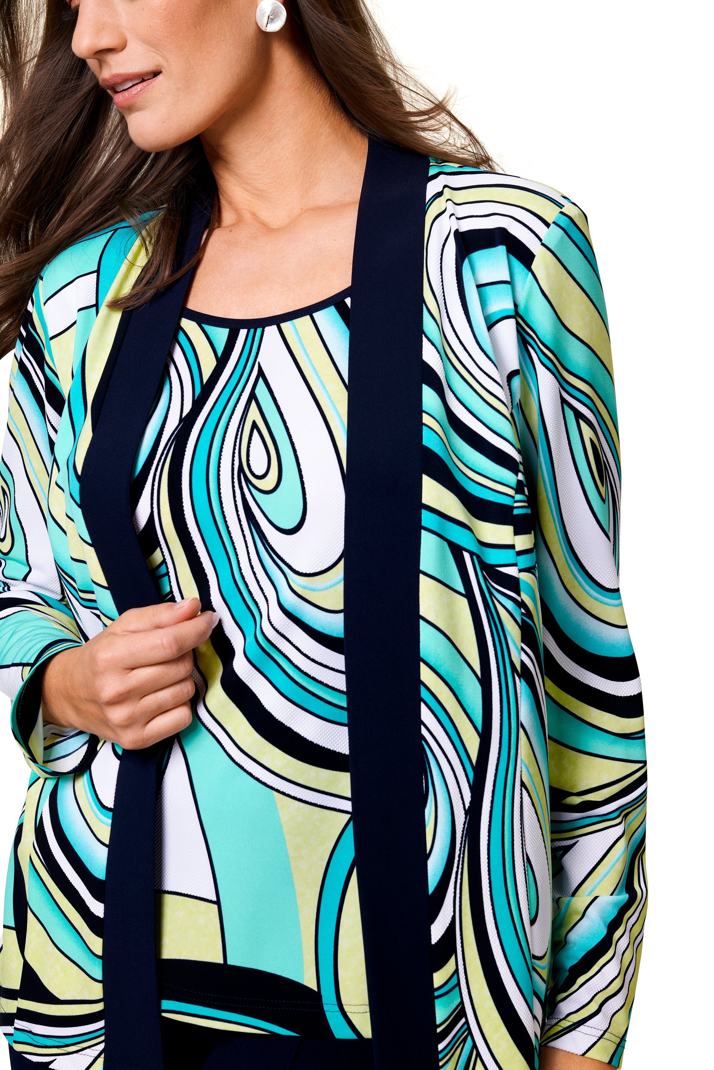 HERMANN LANGE Collection Shirt met lange mouwen met trendy kleurverloop