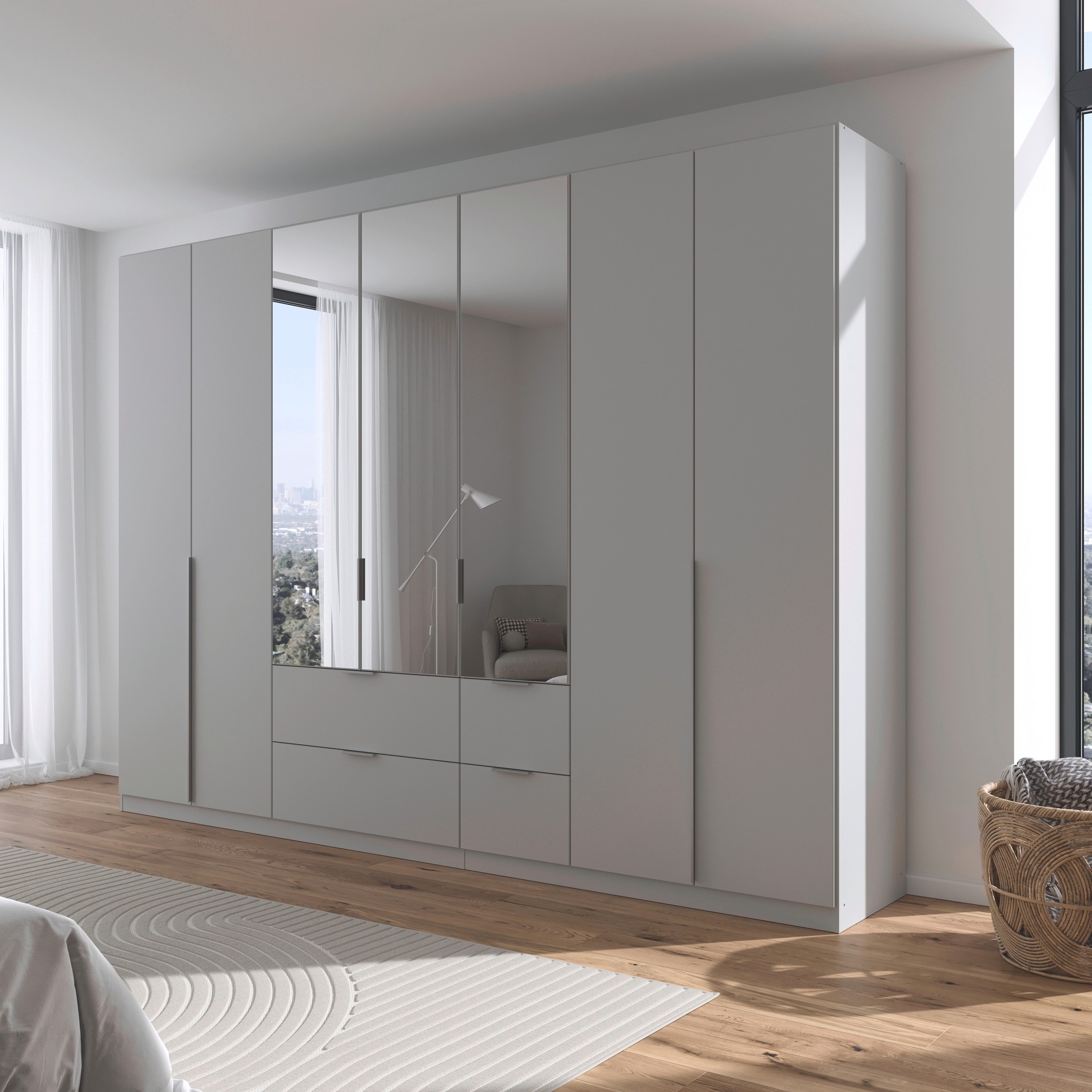 rauch Draaideurkast Kledingkast kast garderobe AGORDO met decor- of hoogglansfront