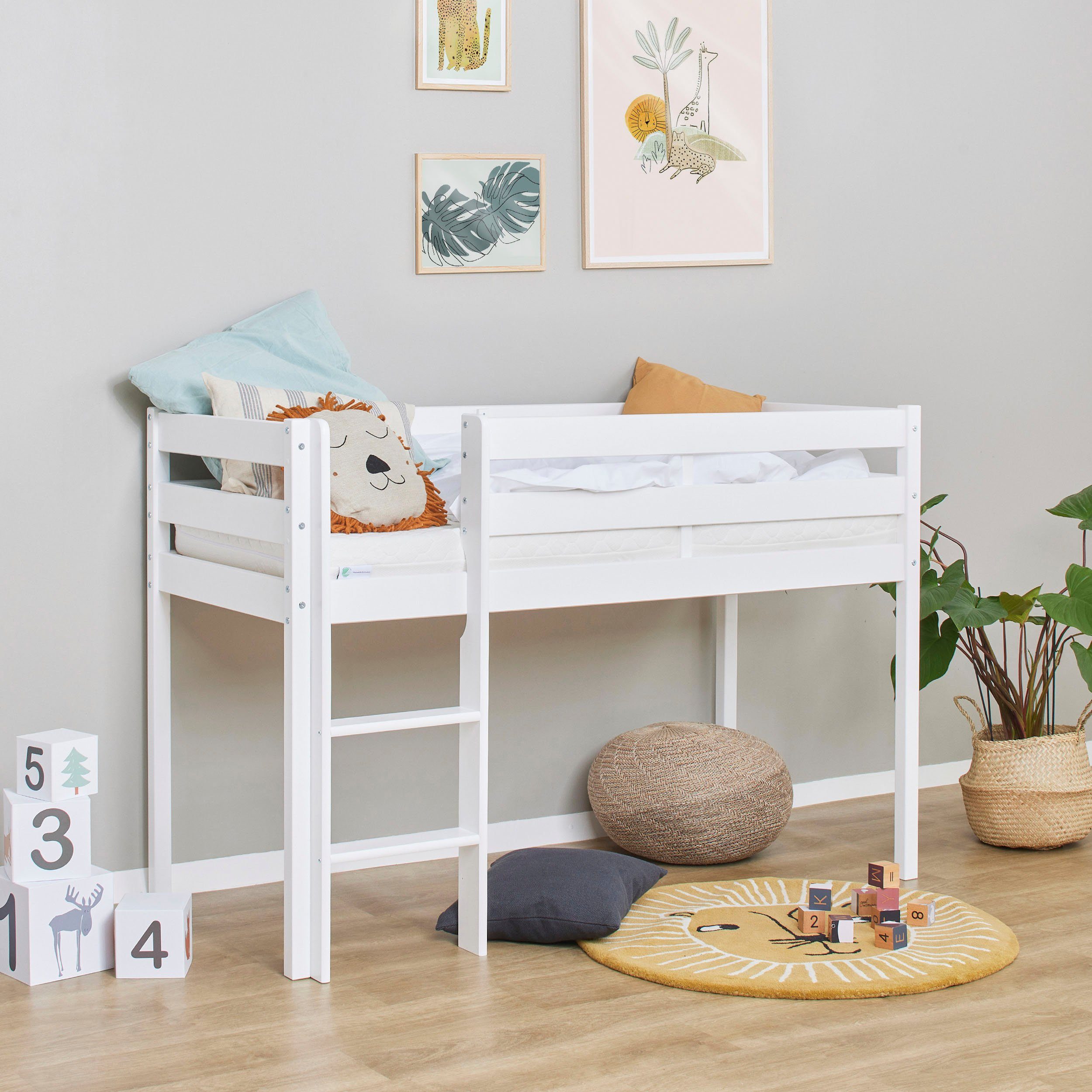 Hoppekids Speelbed ECO COMFORT, hoogslaper, deelbaar in 2 eenpersoonsbedden