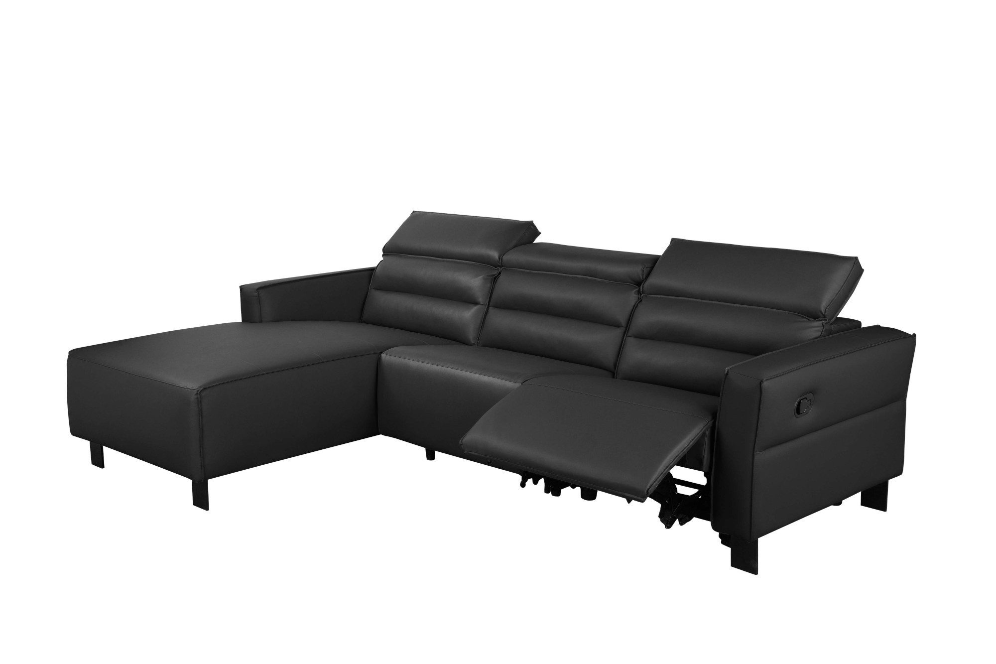 Places of Style Hoekbank Carpari, L-vorm, 263 cm, handmatige of elektrische relaxfunctie