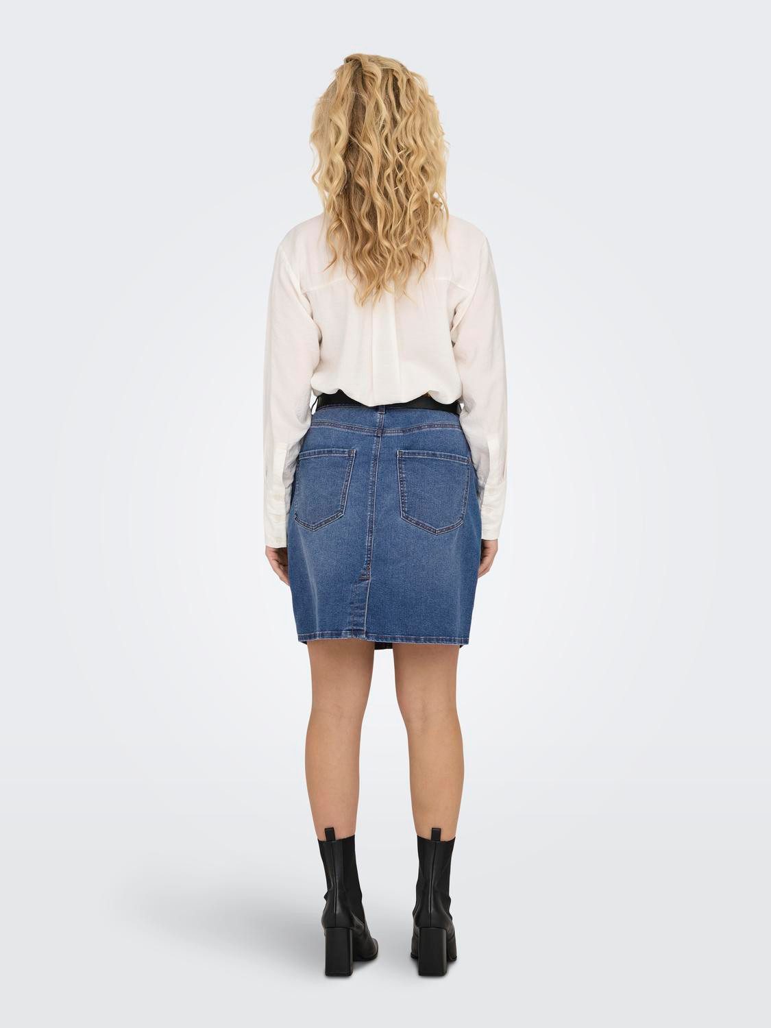 Only Jeans rok ONLWONDER HW DNM SKIRT PIM NOOS