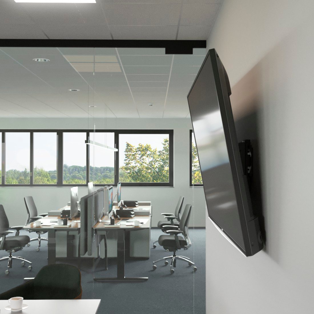 Hama Tv-wandhouder Wandbeugel (kantelbaar, 32"- 65", VESA 400x400)