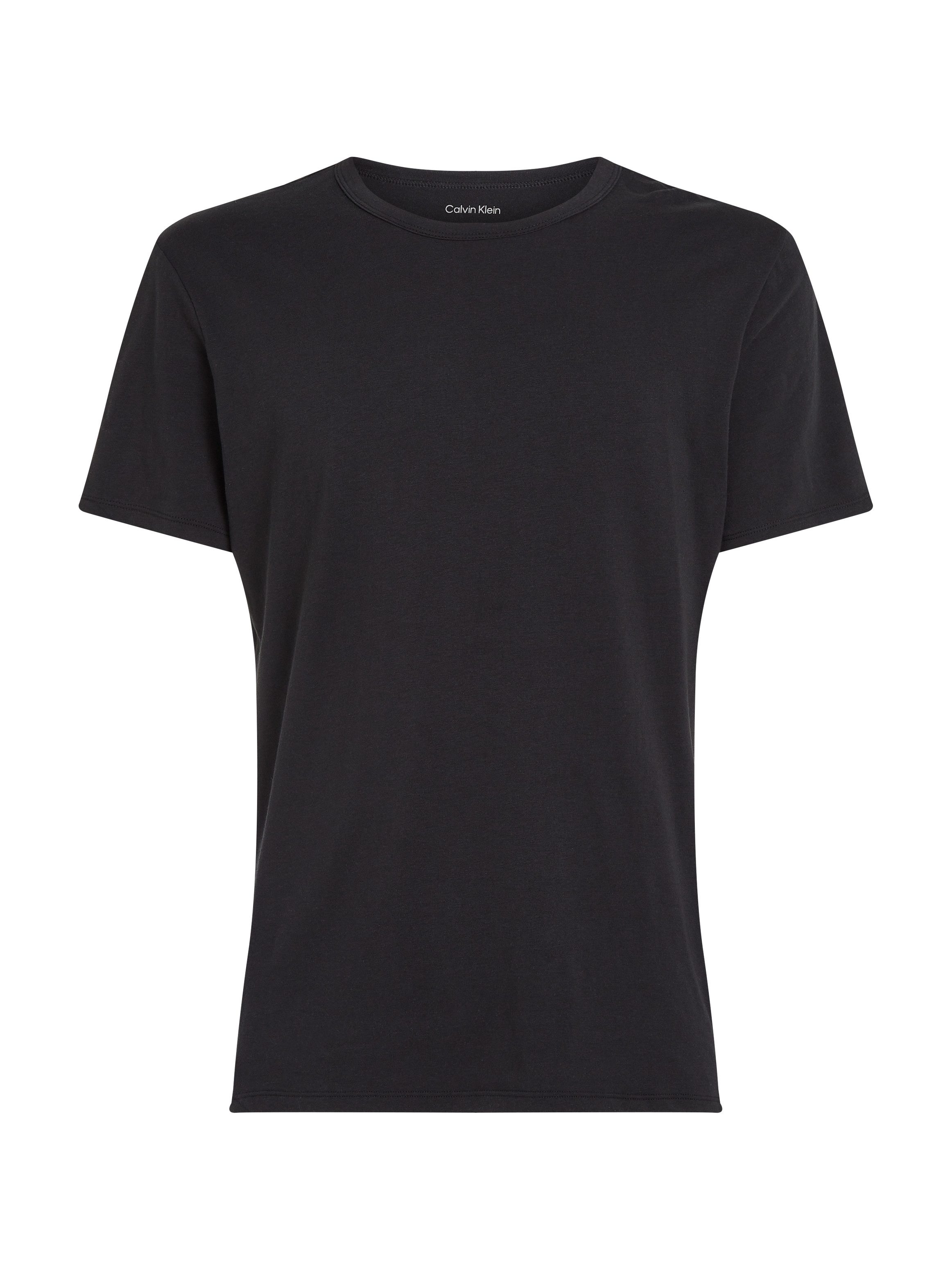 Calvin Klein T-shirt S/S CREW NECK 3PK met logo aan de zoom (3-delig, Set van 3)