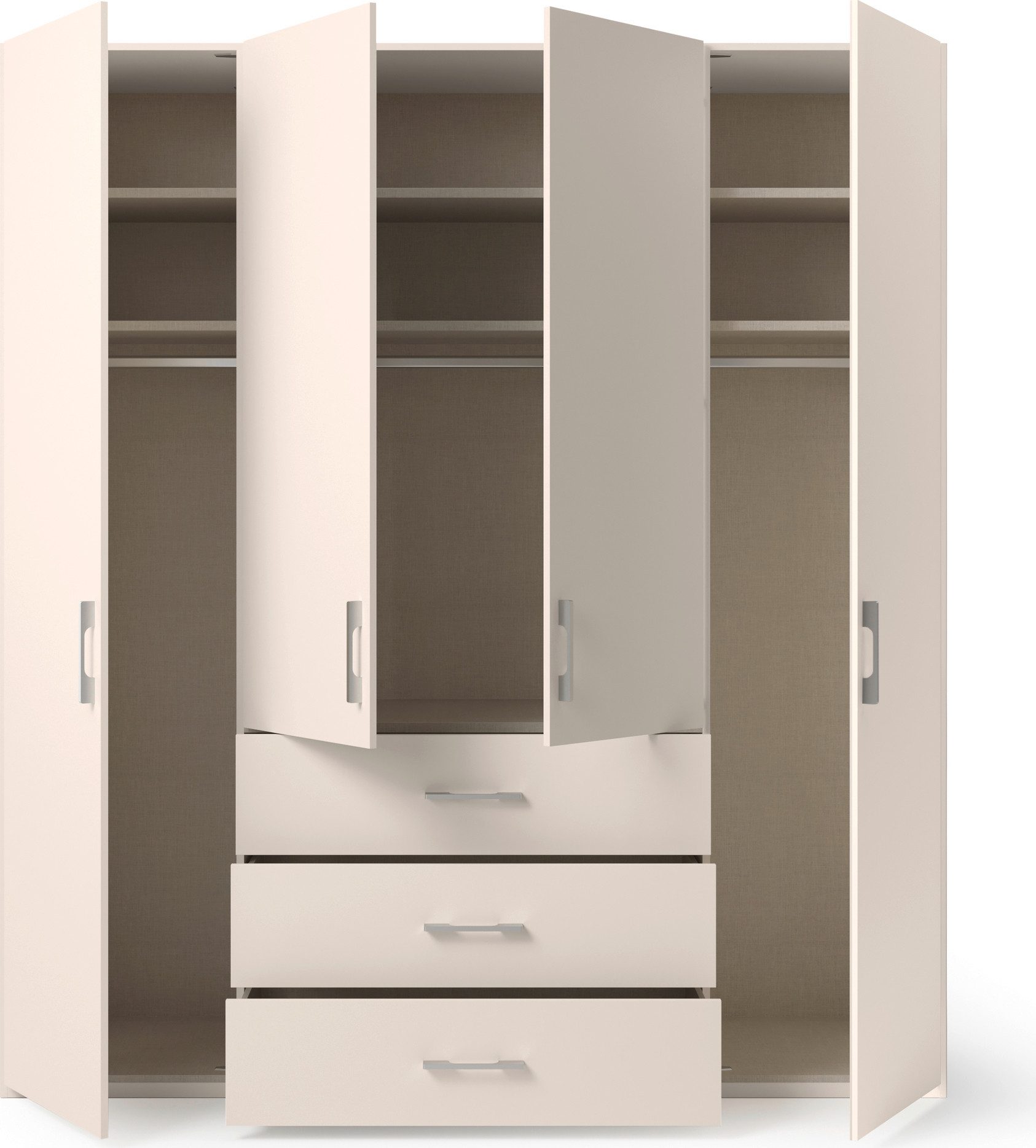 set one by Musterring Draaideurkast Henderson met 3 lades, inclusief legplanken en kledingstangen
