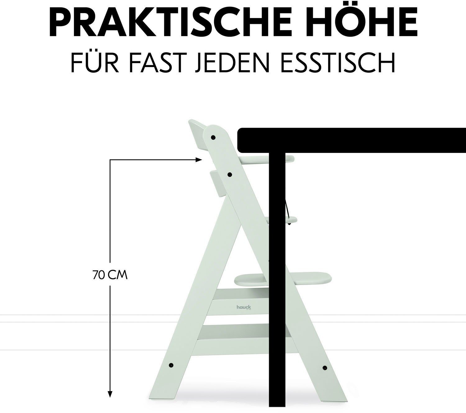 Hauck Kinderstoel Alpha+, Mint FSC®- beschermt bos - wereldwijd