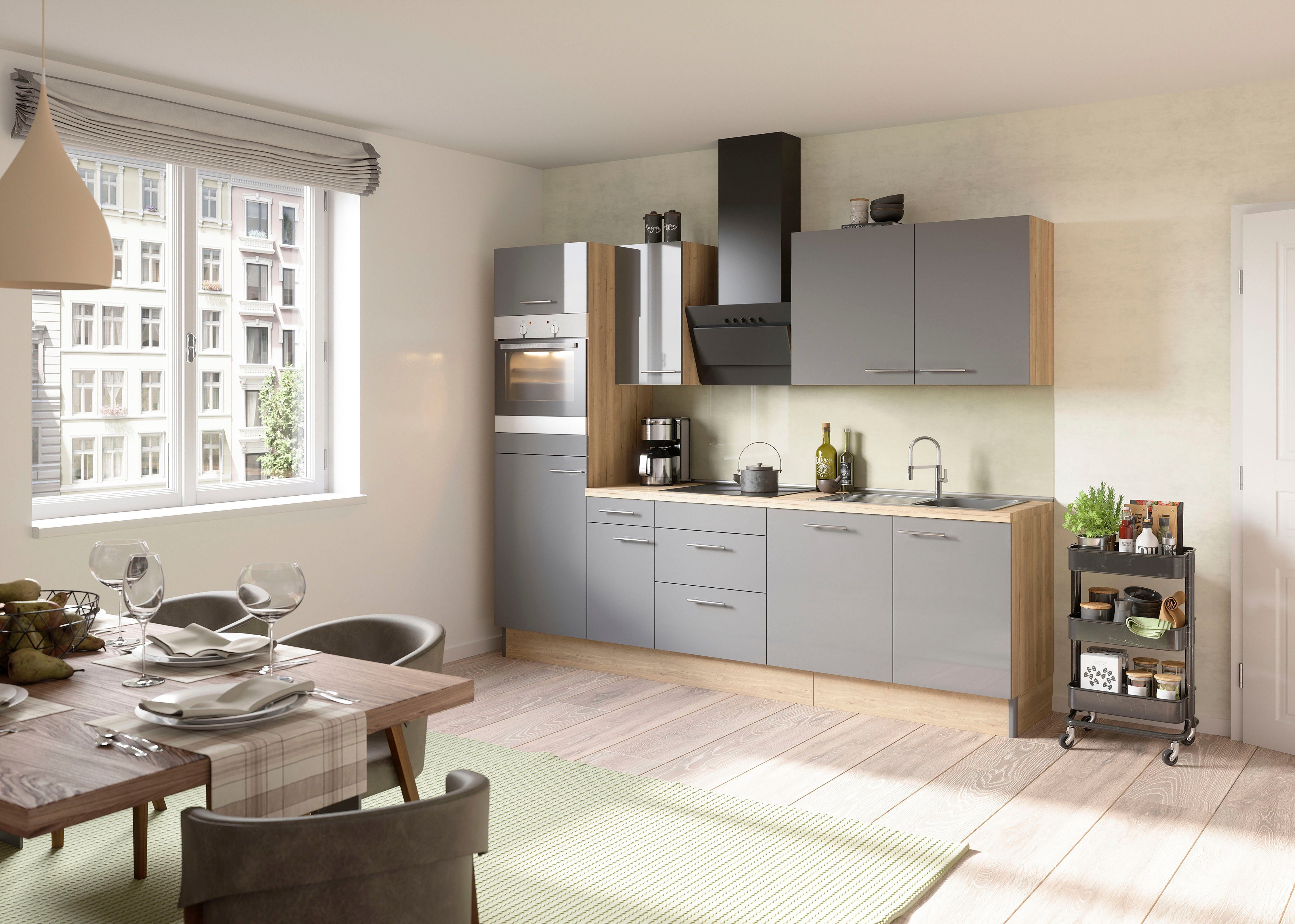 OPTIFIT Keuken Klara Breedte 270 cm, optioneel met elektrische apparaten