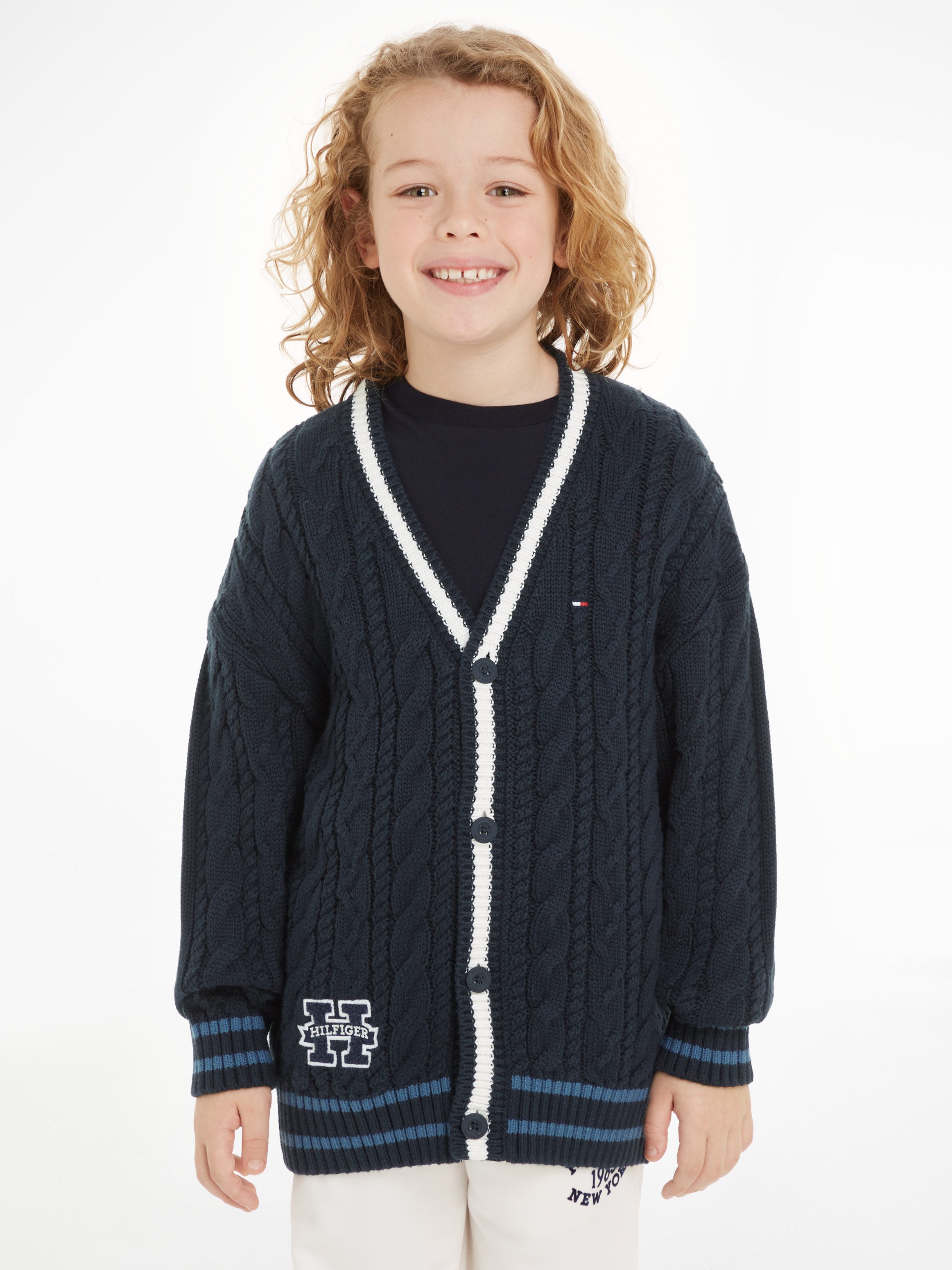 Tommy Hilfiger Vest H VEST TRUI Kinderen tot 16 jaar met logopatch