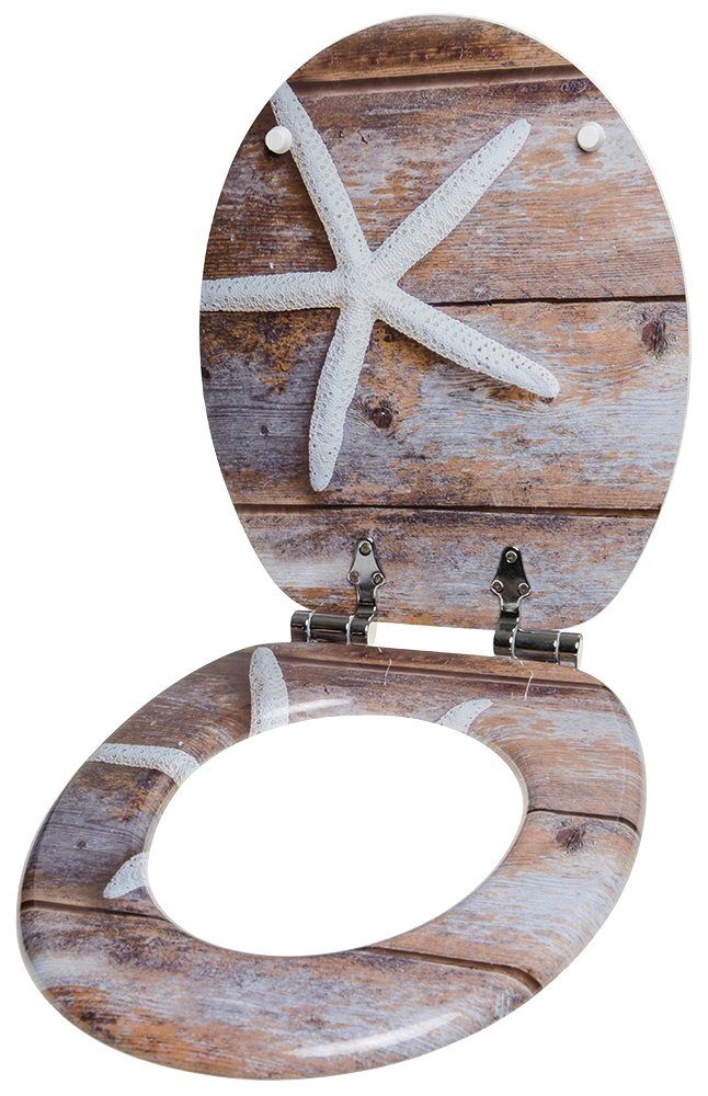 Sanilo Set badkameraccessoires Bahia bestaand uit toiletzitting, badmat en wastafelplug (complete set, 3-delig)