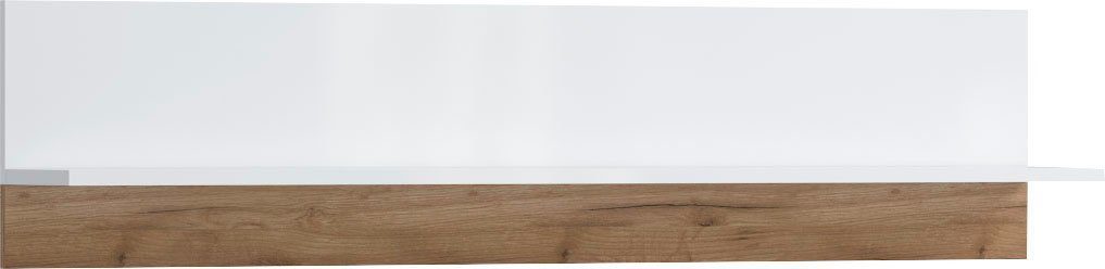 Places of Style Wandplank Stela wit uv-gelakt front, breedte: 139 cm