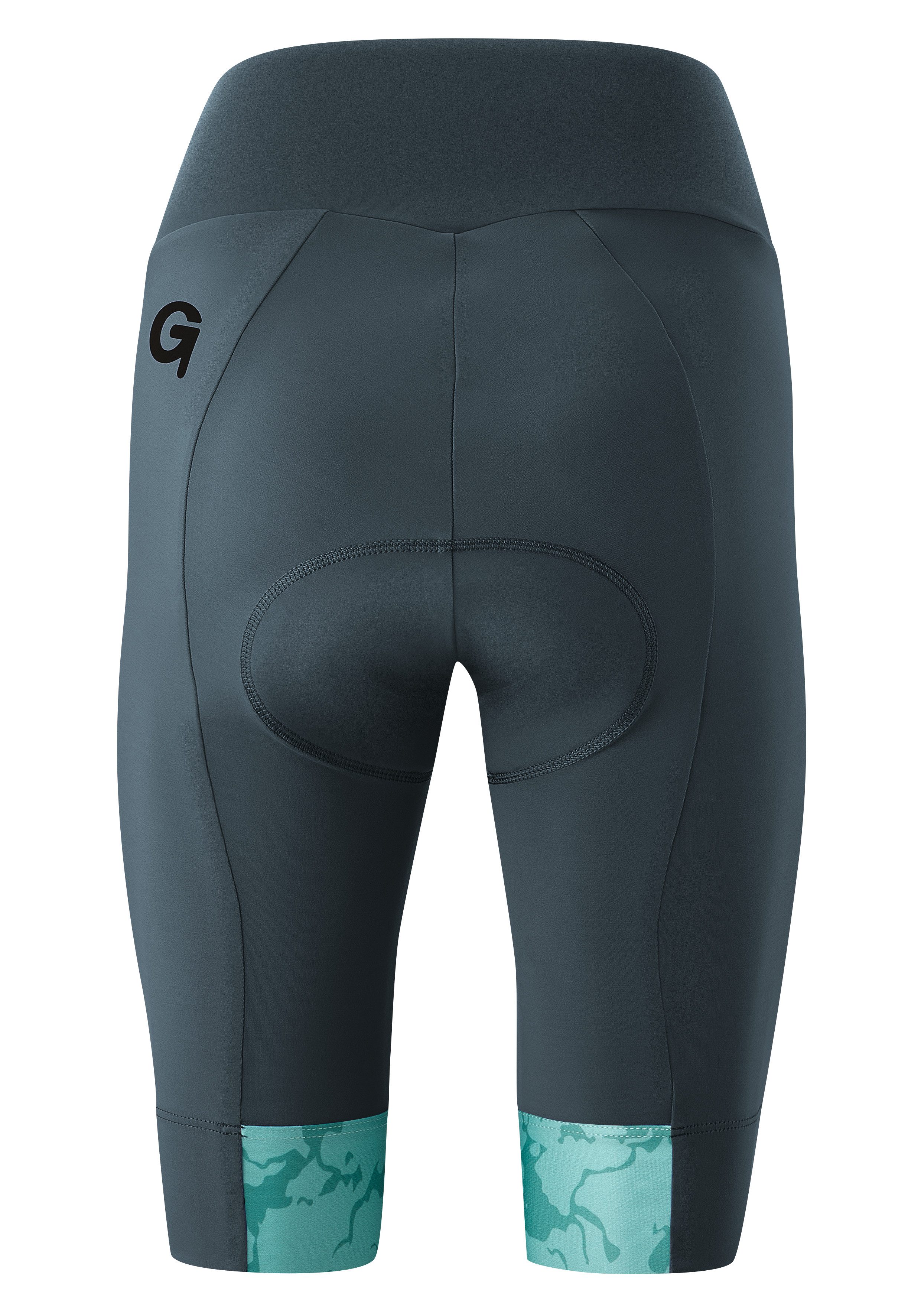 Gonso Fietsbroek Essential Shorts Kit W Dames fietspants met zitkussen, fietspants met comfortband, tight fit