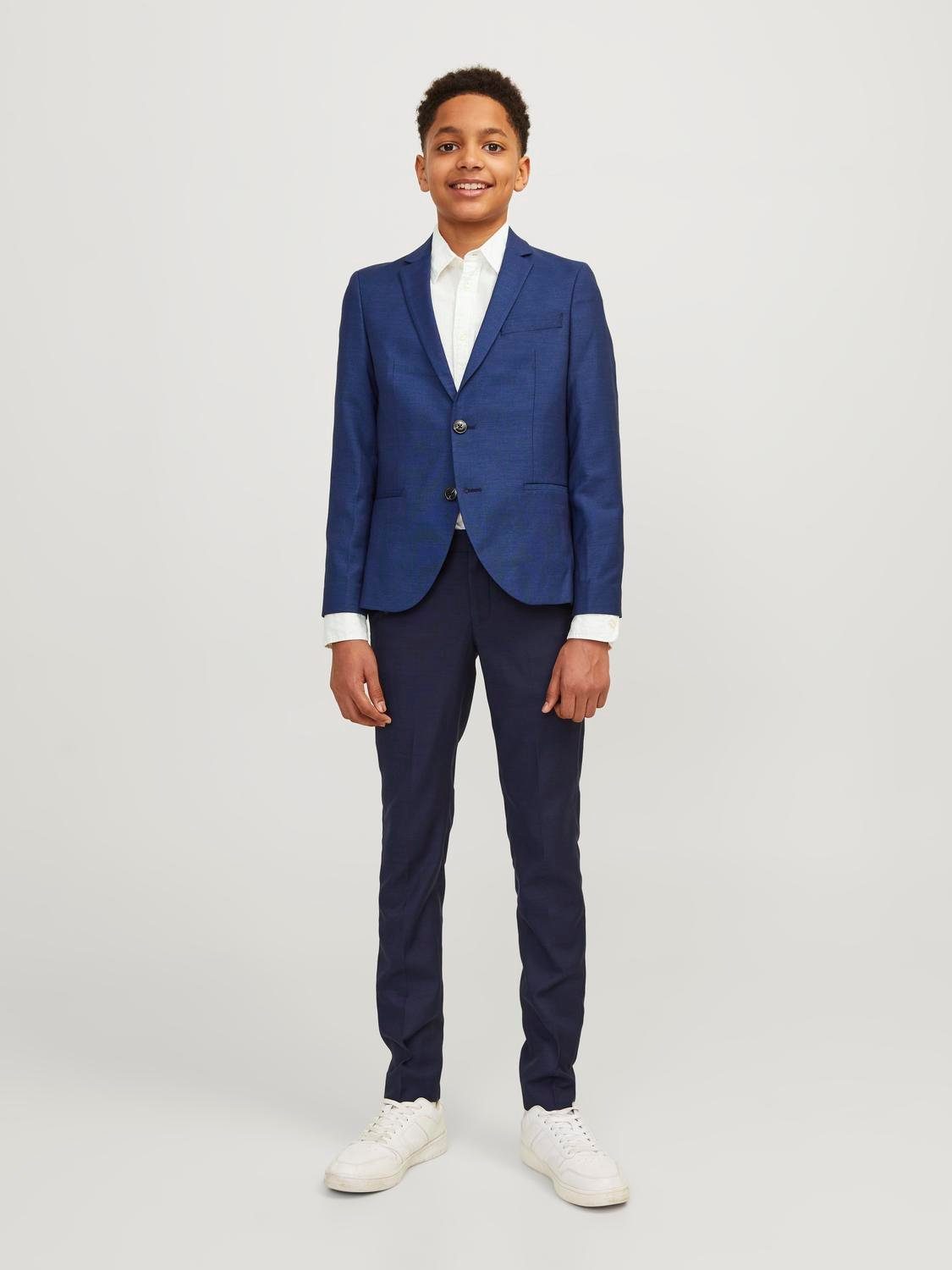 Jack & Jones Junior Overhemd met lange mouwen JJELINEN BLEND SHIRT LS SN JNR