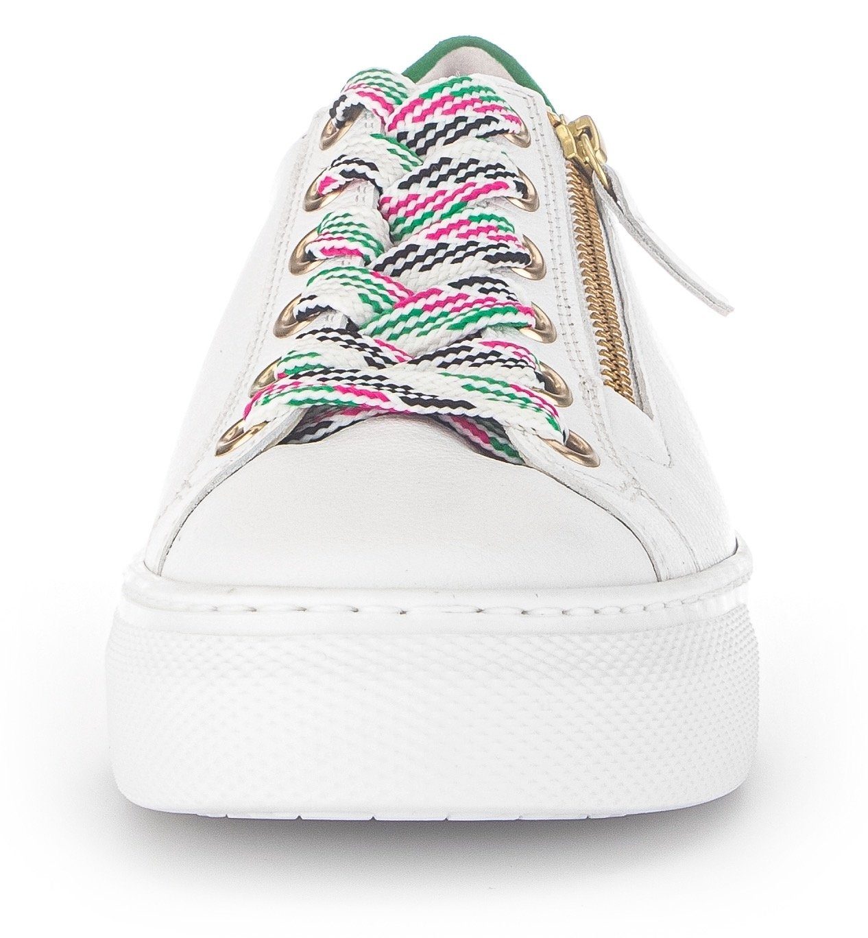 Gabor Plateausneakers Florence met kleurrijke accenten, breedte g, vrijetijdsschoen, lage schoen, veterschoen