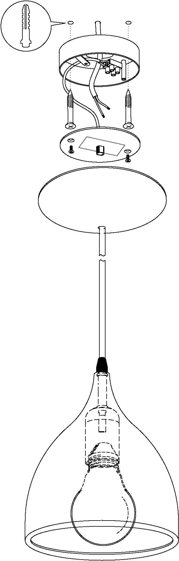 EGLO Hanglamp CORETTO Hanglicht, hanglamp