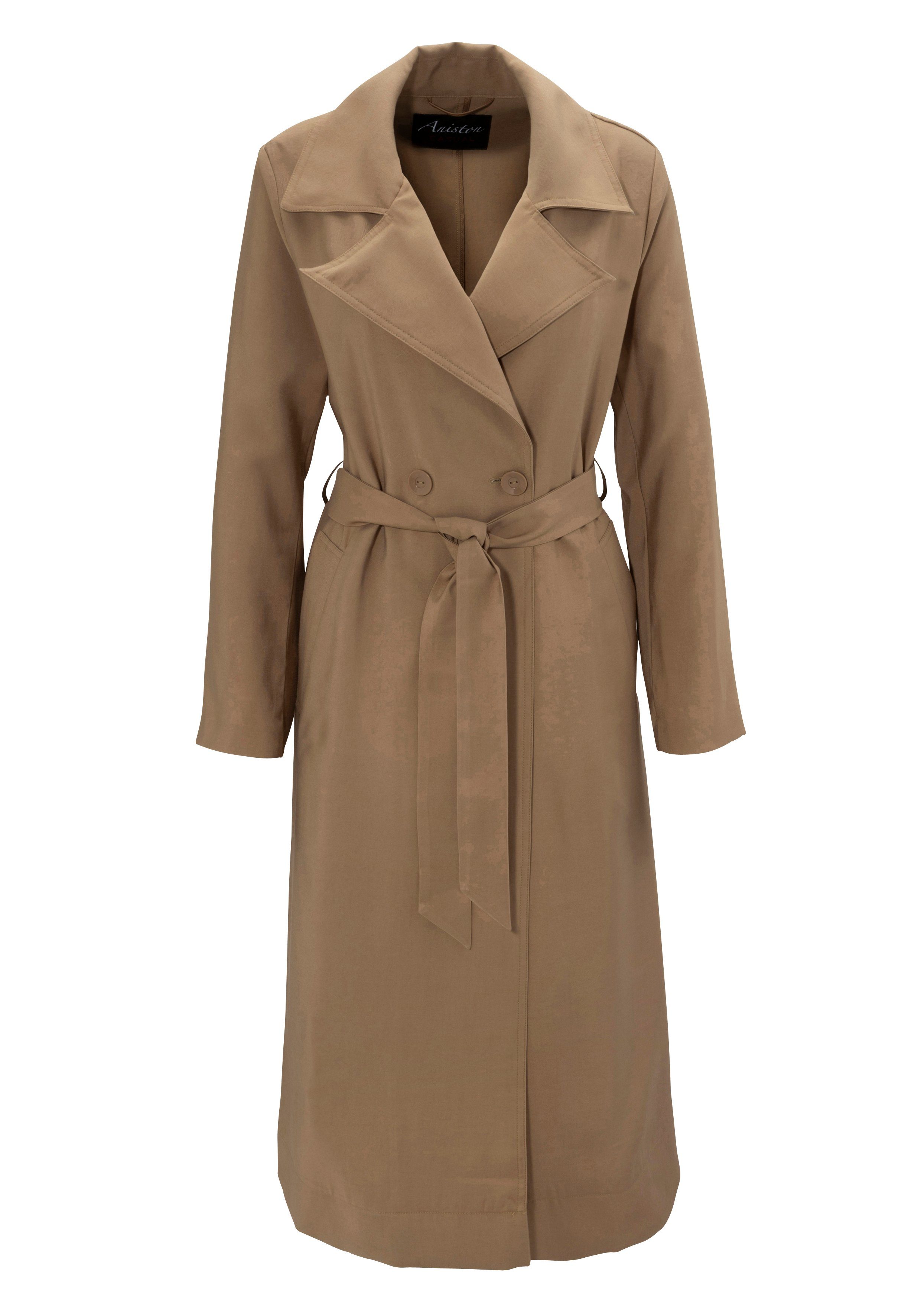 Aniston CASUAL Trenchcoat met reverskraag nieuwe collectie