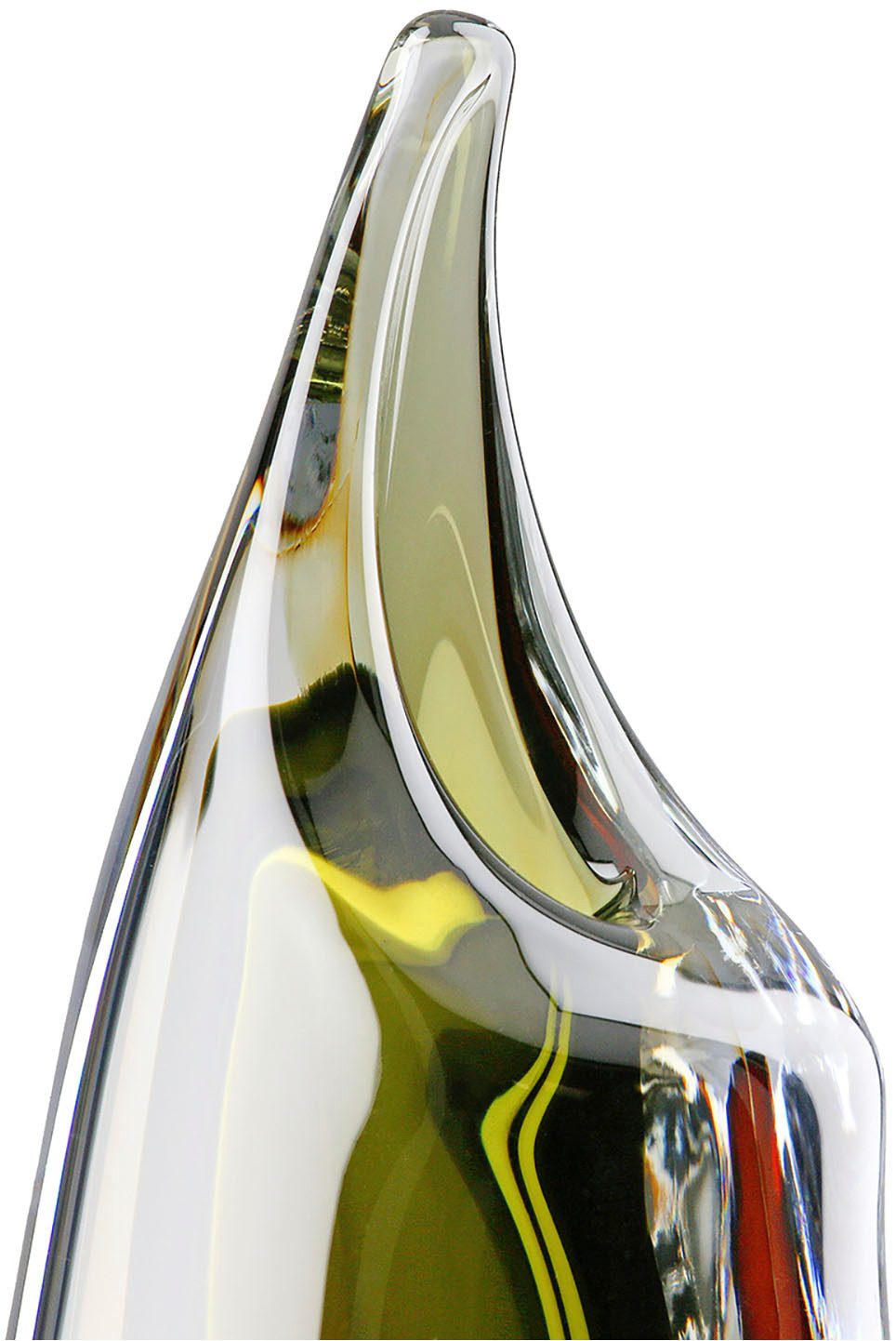 Casablanca by Gilde Tafelvaas Vase "Finesse" braun, grün, klar H.30 cm (1 stuk)