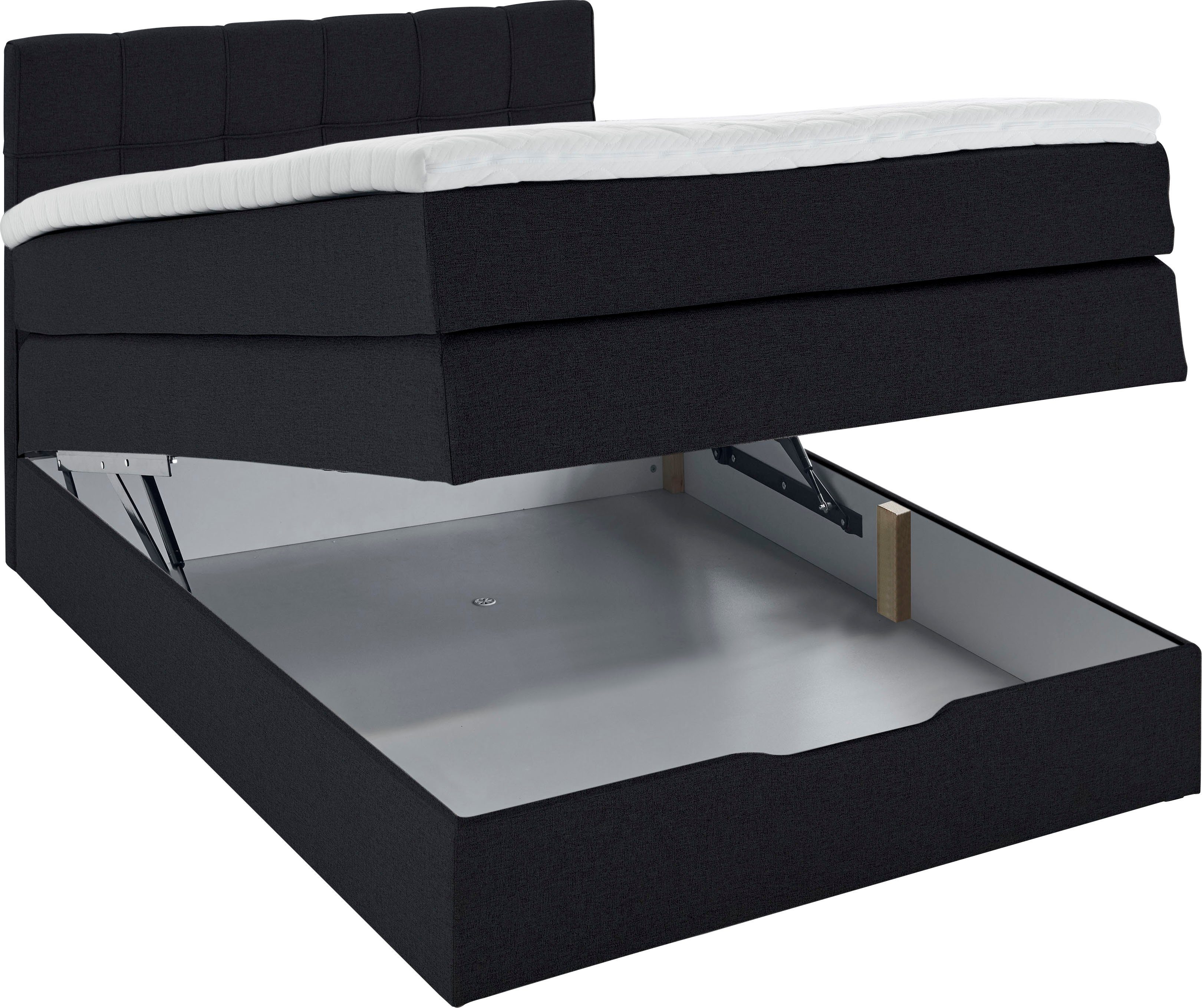 INOSIGN Boxspring Fornoli incl. topmatras en bedkist, h3 in twee matrassoorten