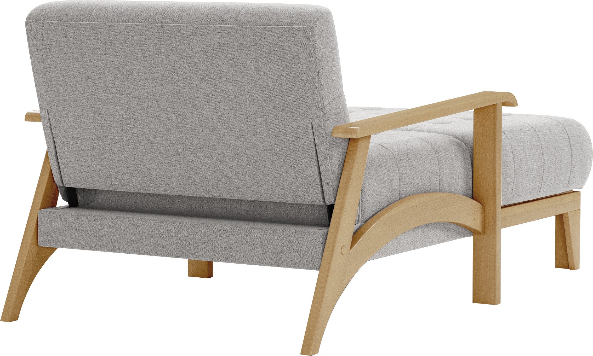 sit&more Récamier Billund Armleuningen van eikenkleurig beukenhout, verschillende bekledingen en kleuren