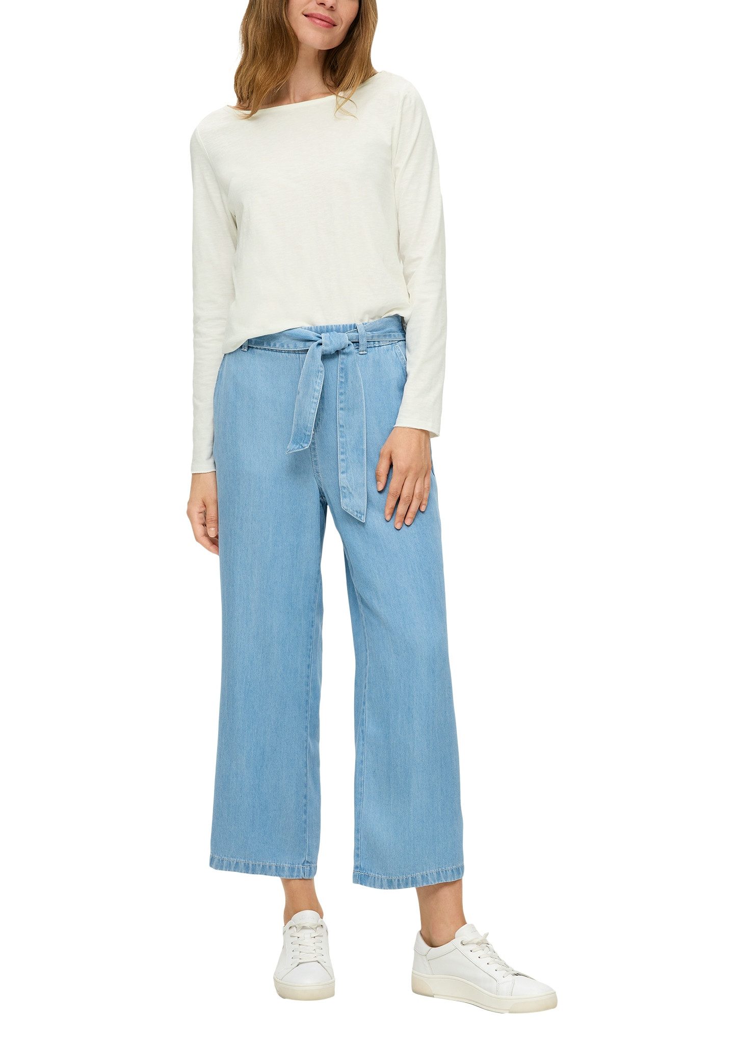 s.Oliver Shirt met lange mouwen met boothals