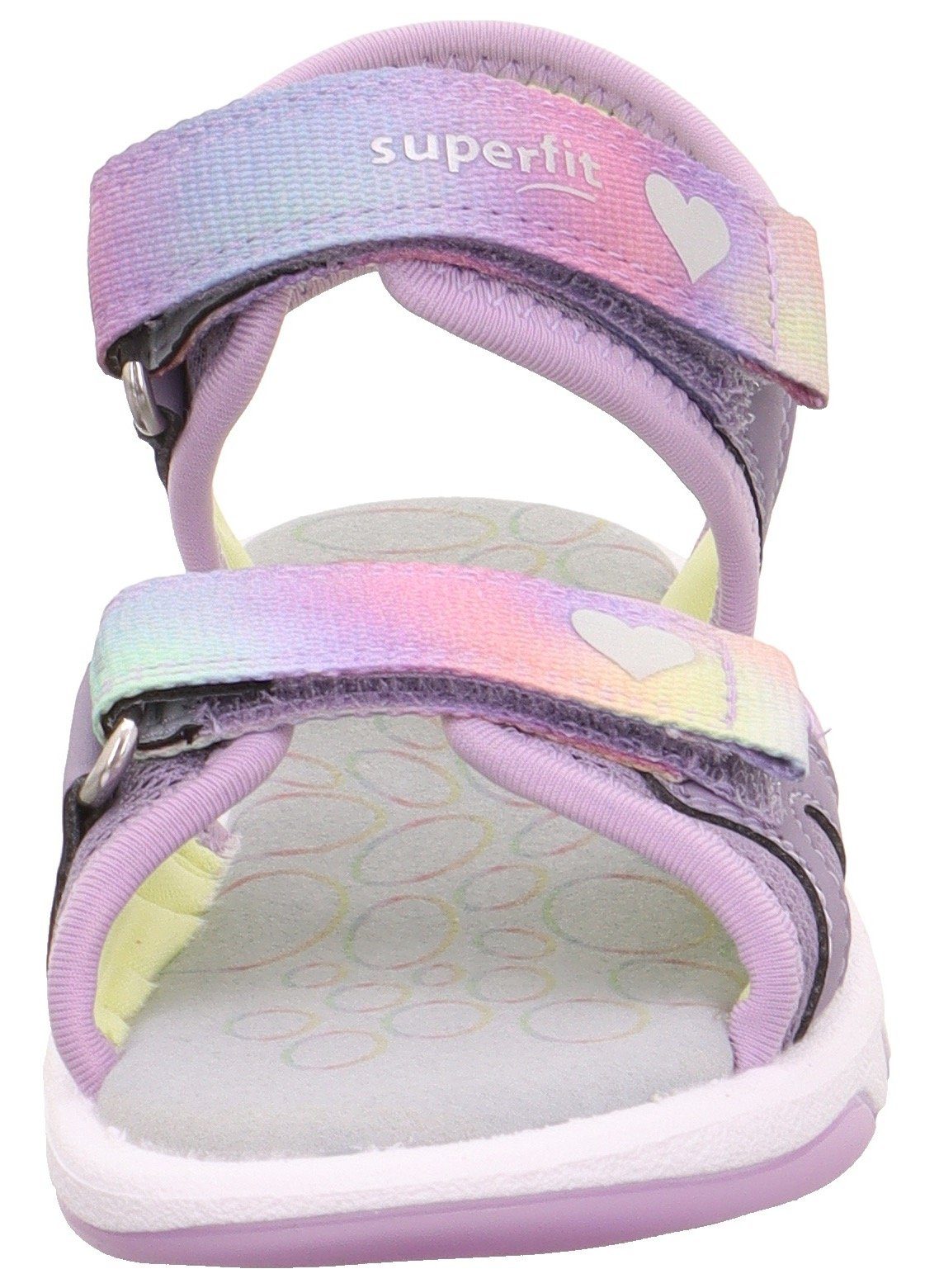 Superfit Sandalen PEBBLES WMS: middel Sandaal met schattige glitter-sluiting, maat sjabloon om te downloaden
