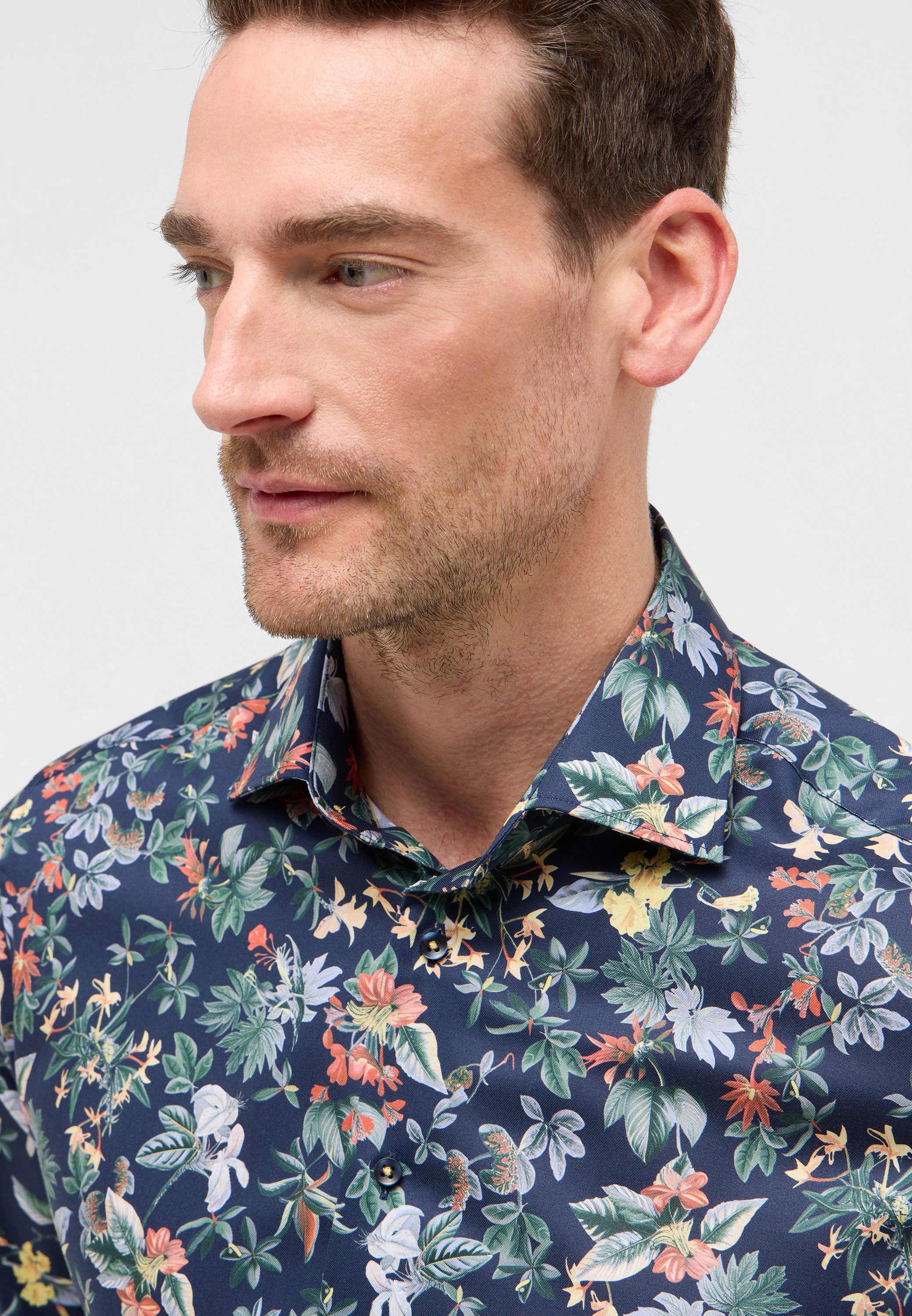 Eterna Overhemd met lange mouwen MODERN FIT NON IRON (strijkvrij)