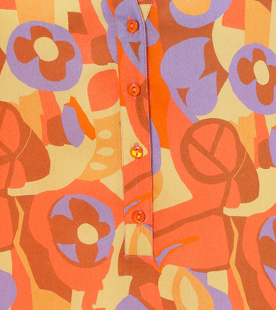 Aniston CASUAL Blouse zonder sluiting met extravagante, grafische print