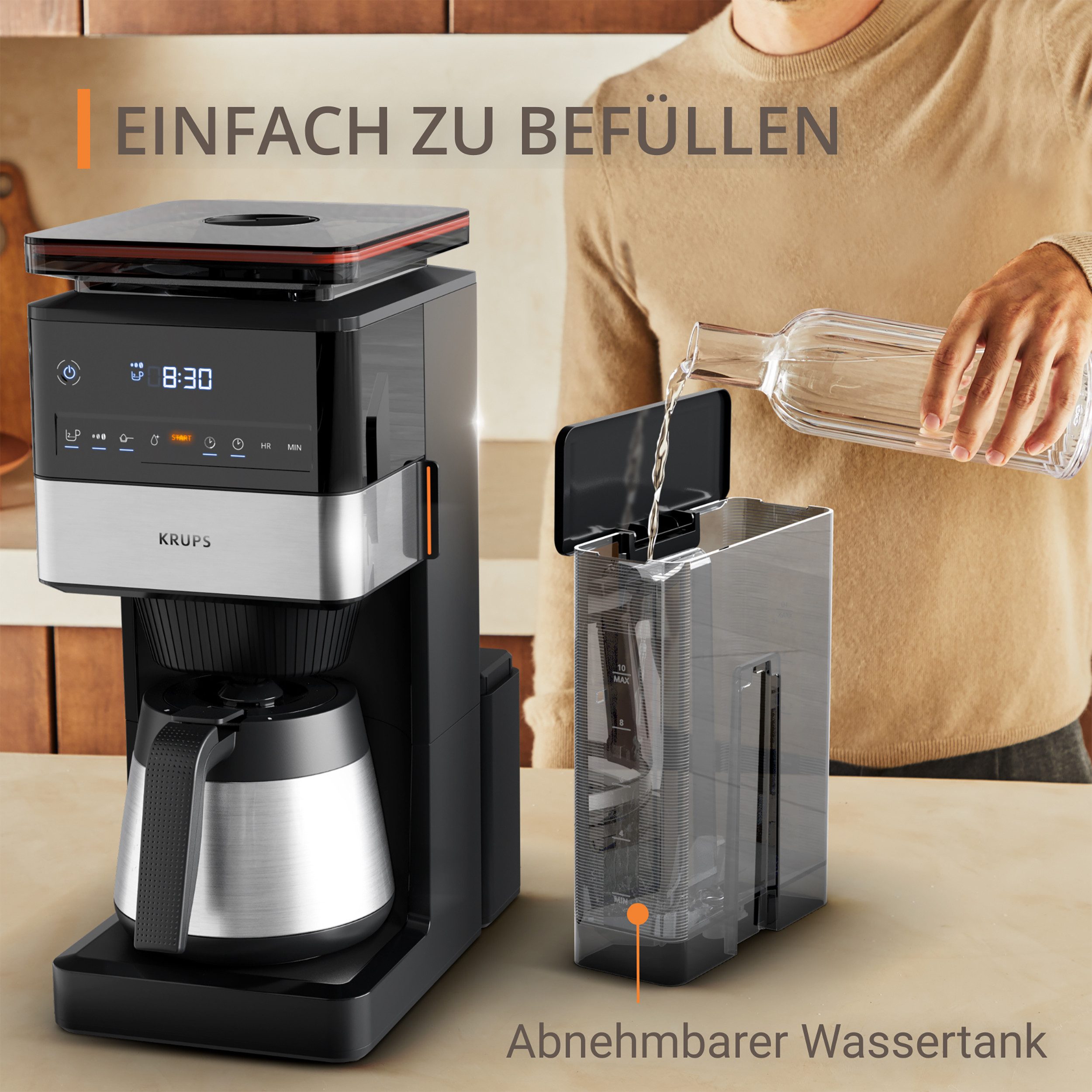 Krups Filterkoffieapparaat KT8428 Grind Aroma XL